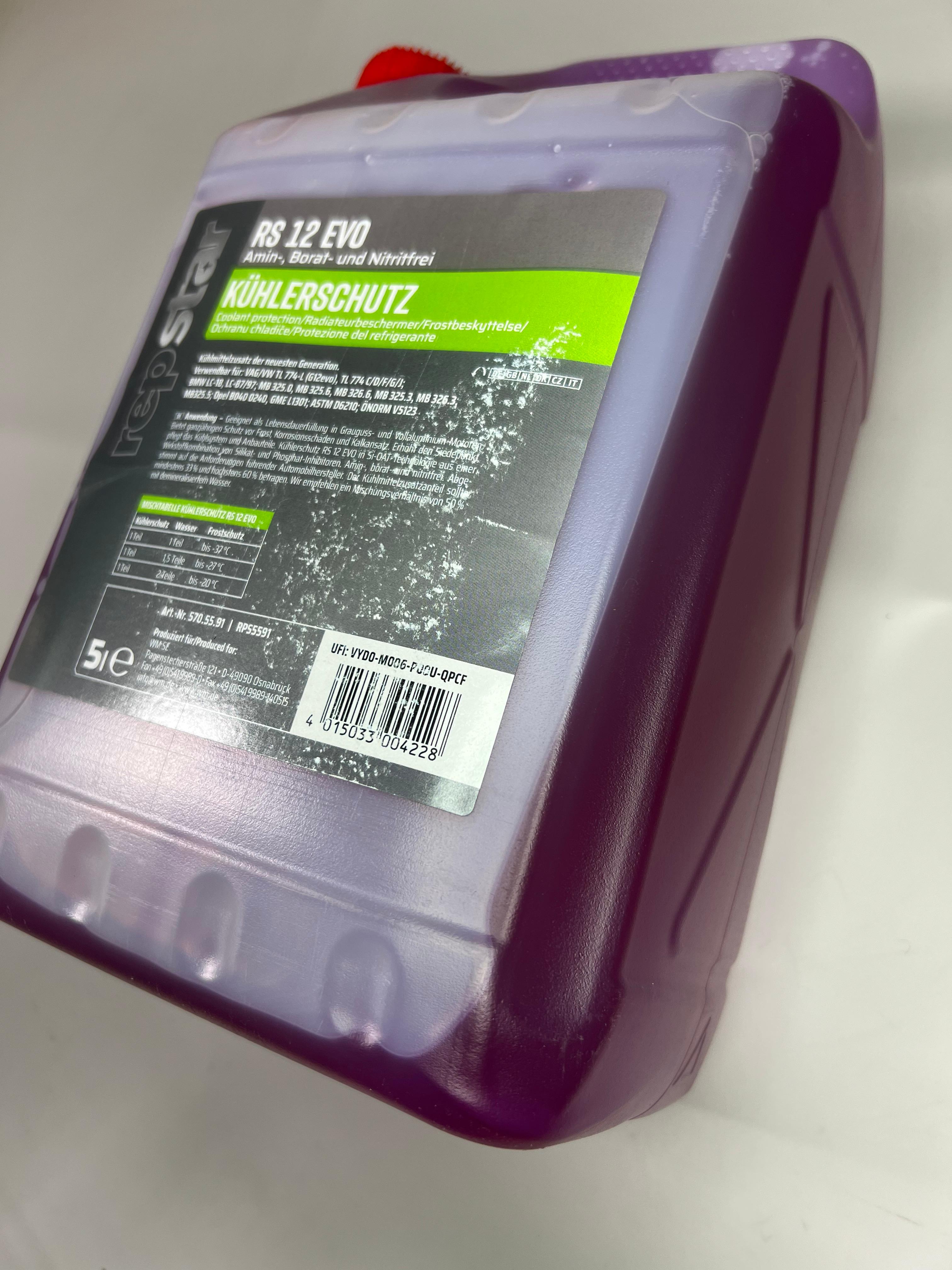 Kühlmittel Kühlerschutz RS12 Evo violett 5 Liter