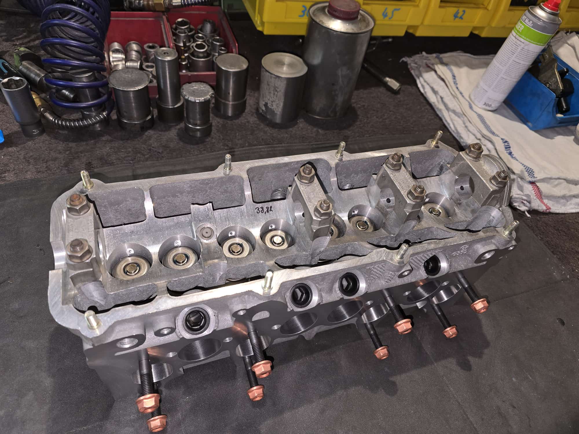 Zylinderkopf Rennsport CNC G60 Neuteil aus einem Rohling gefertigt von TK Motorsport