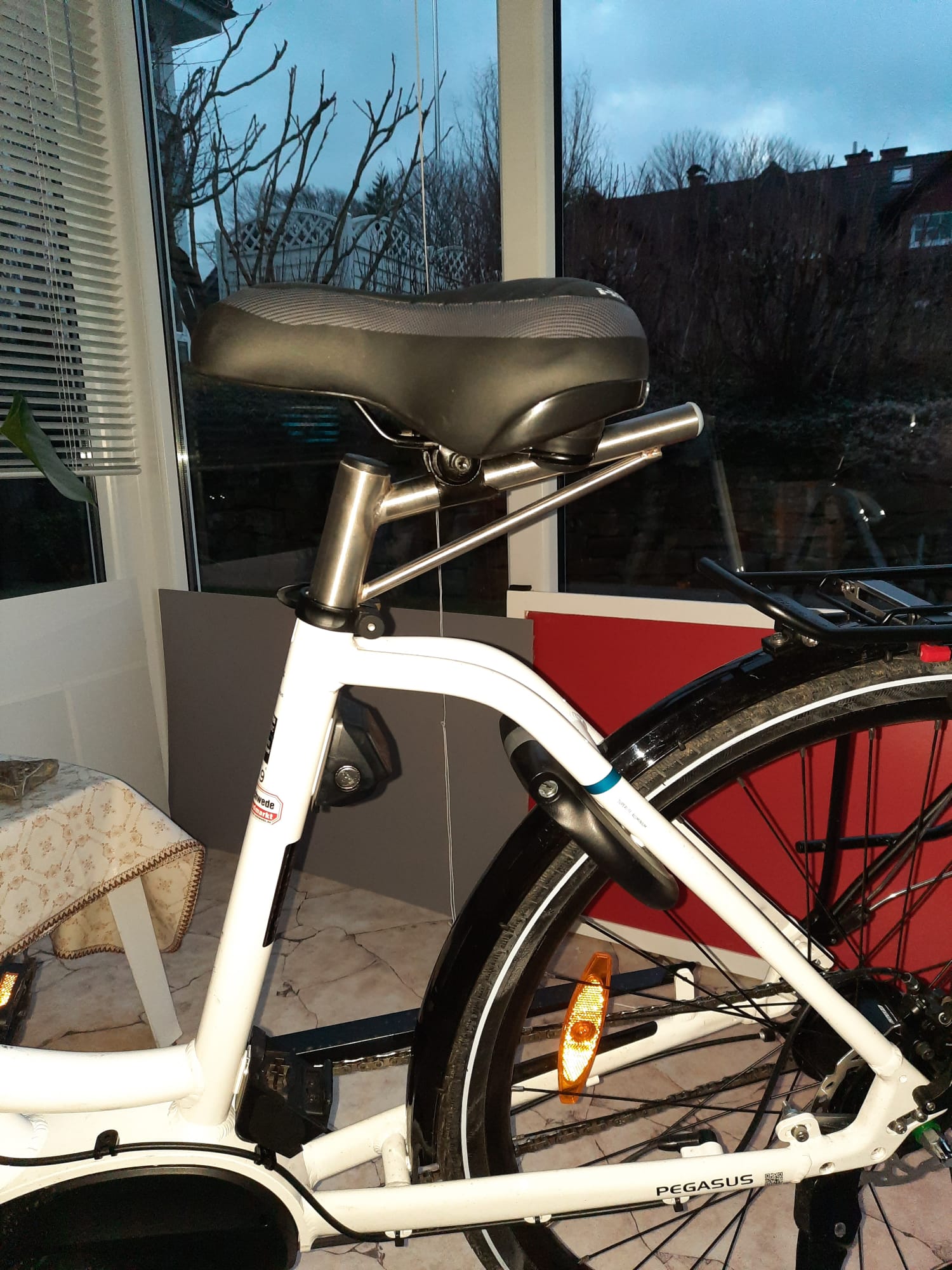 Fahrradsattelverlängerung, Fahrradsattel Sattel Verlängerung verschiebbar Farbe Silber
