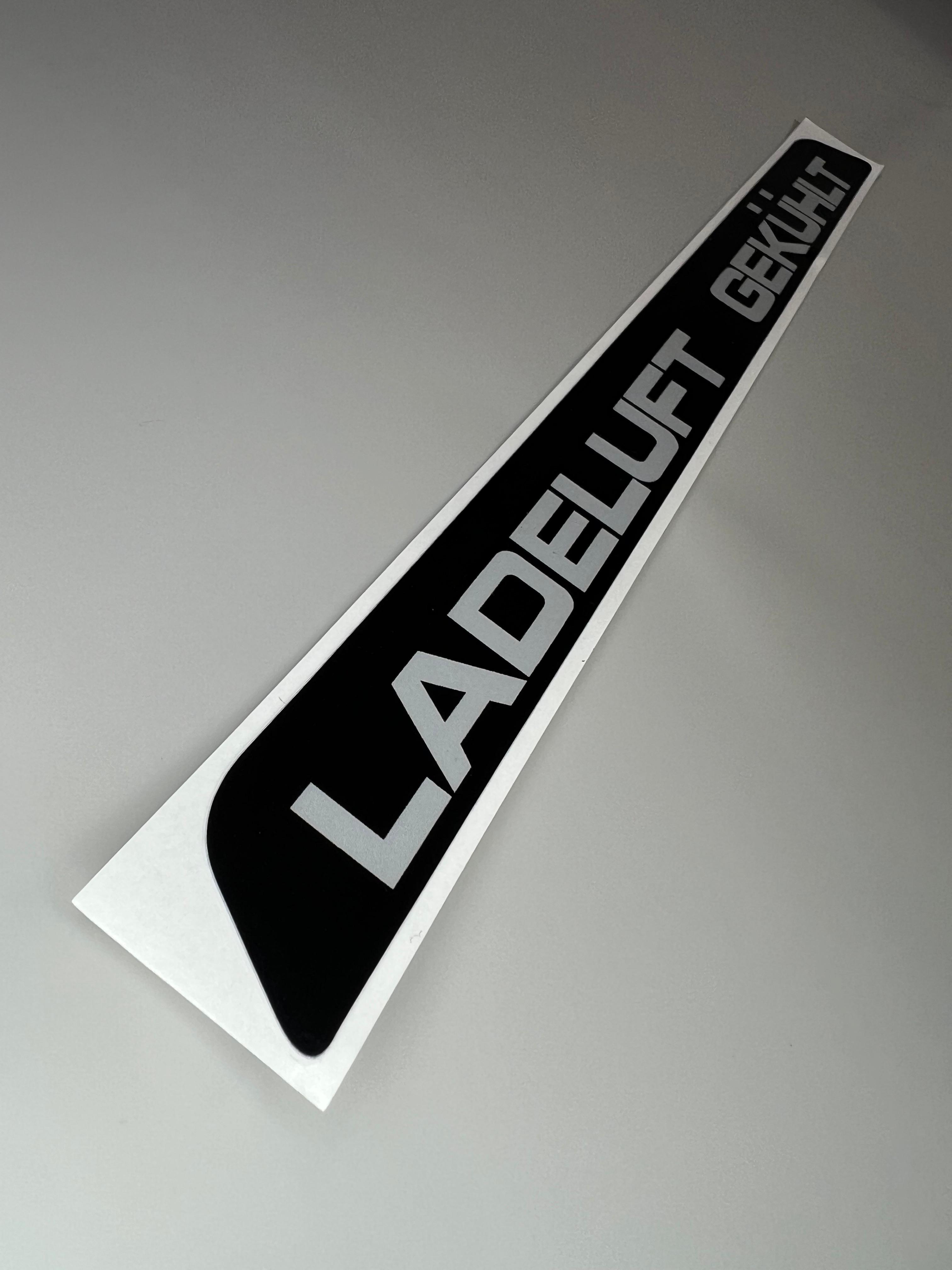 Aufkleber Intercooler und Ladeluft Gekühlt Kühler für das Lüfter Abdeckblech oberteil für Polo III G