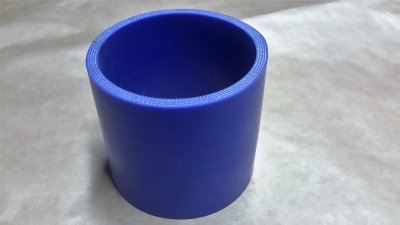 Silikonschlauch gerader Verbinder 75 mm Durchmesser und 75mm lang Farbe blau