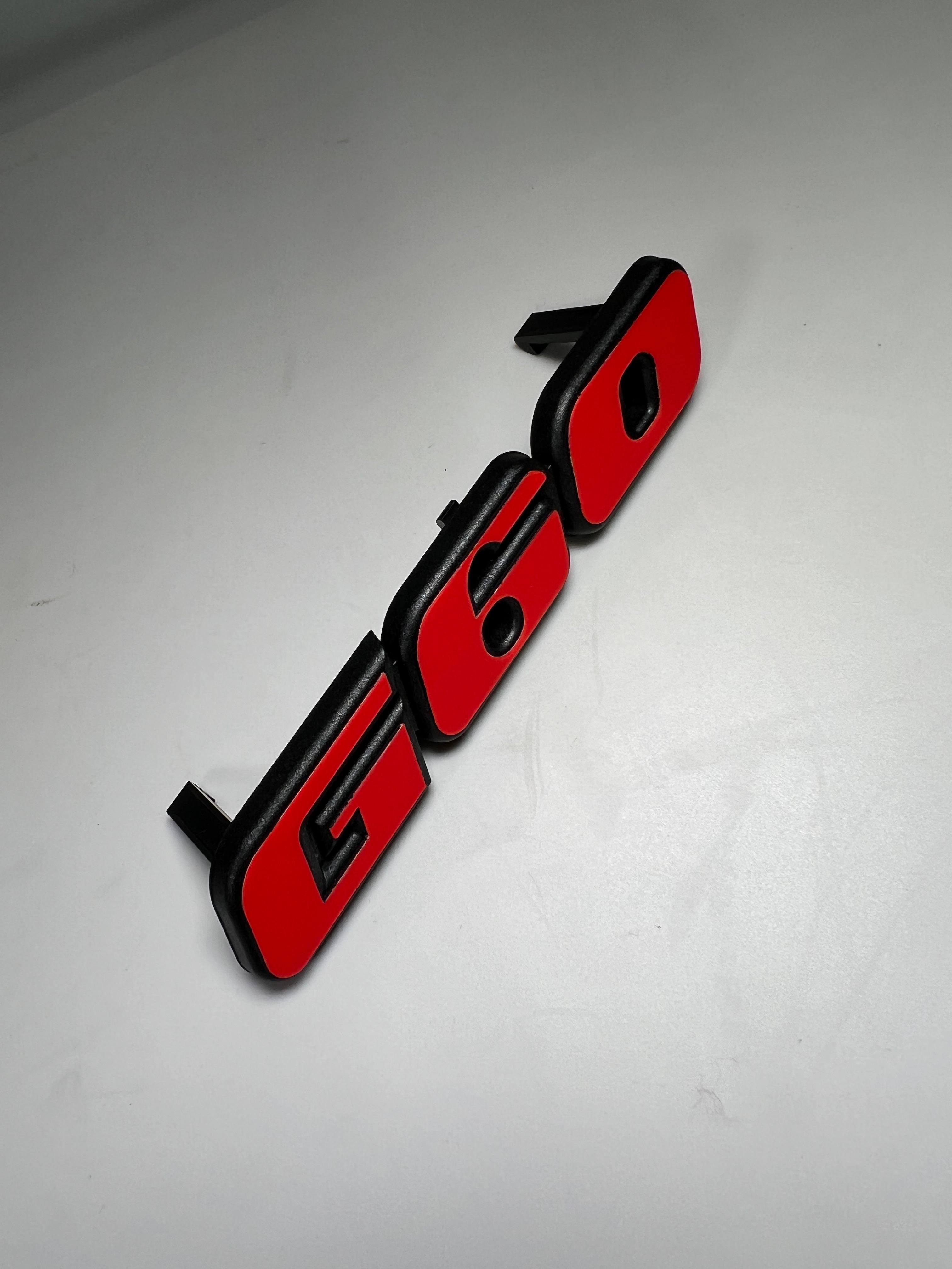 Emblem für den G60 Kühlergrill aus Kunststoff für Corrado und Passat