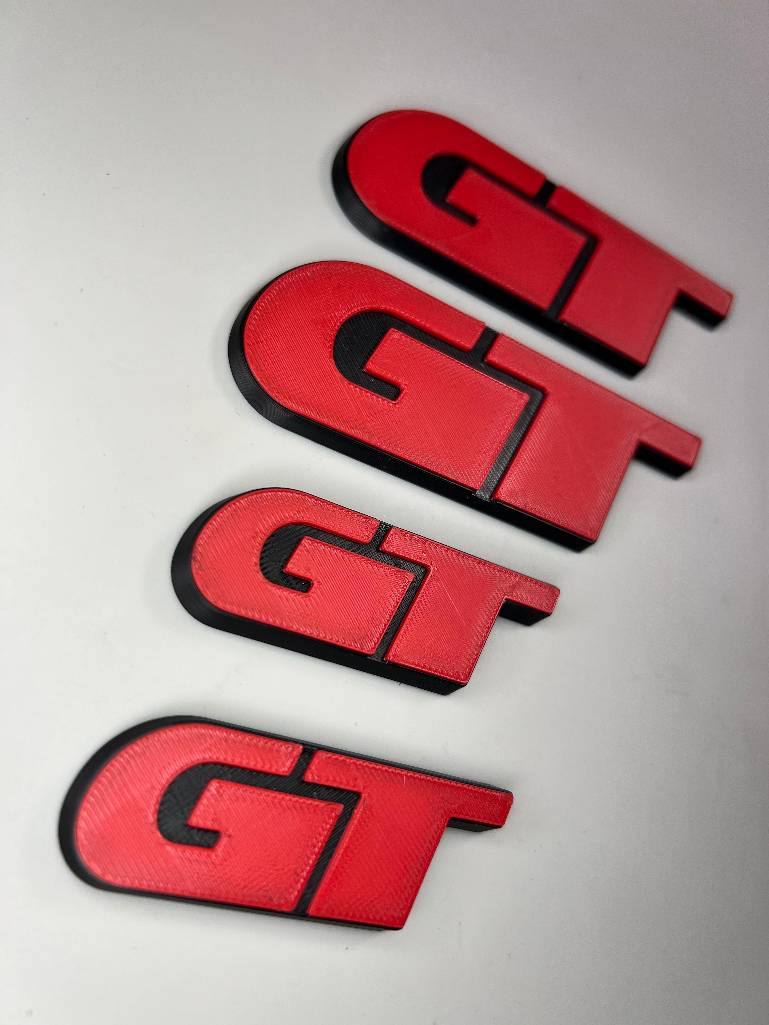 GT Emblem für den Polo zum Kleben aus Kunststoff