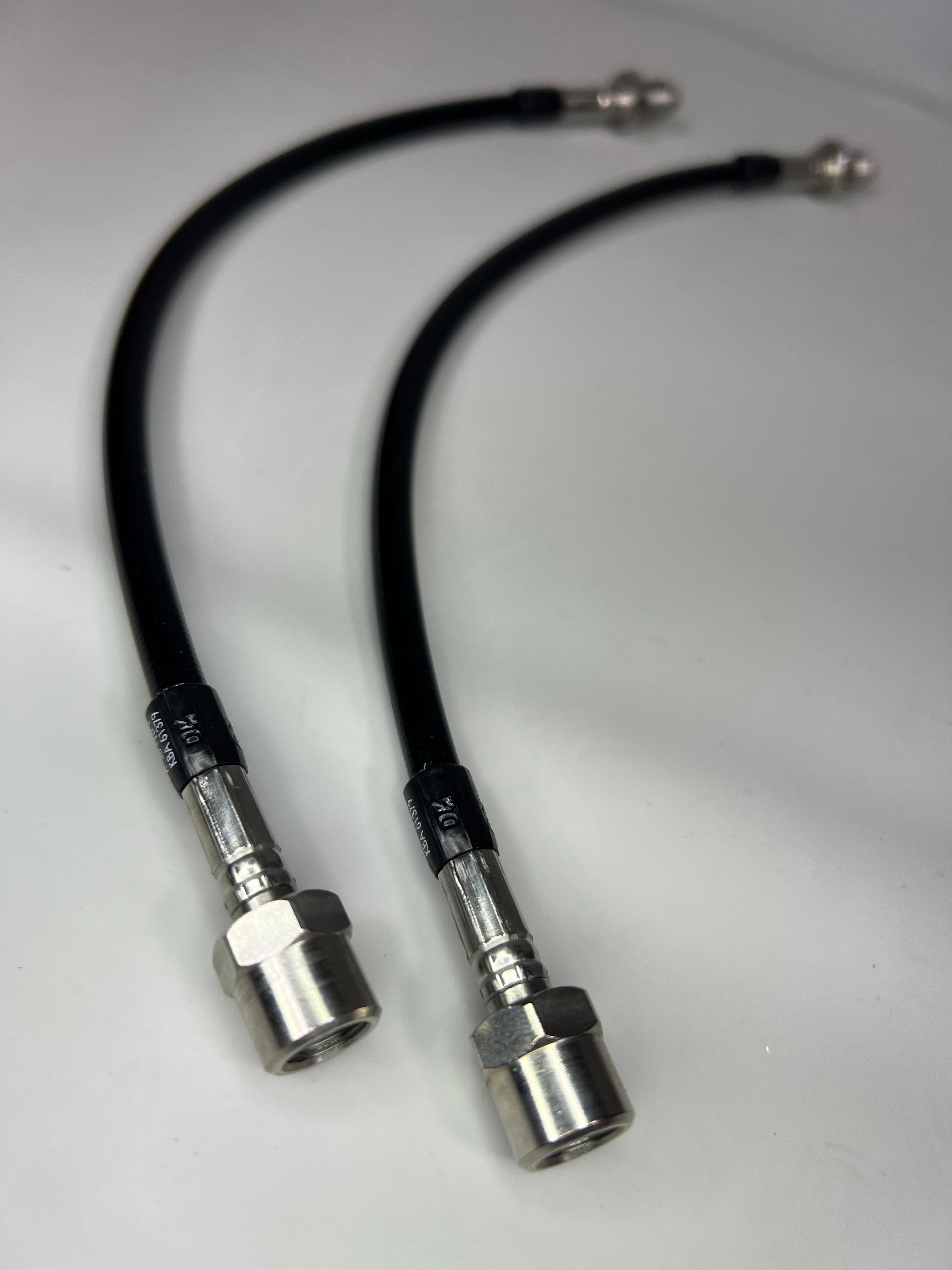 Bremsschlauchsatz für VW Polo G40 vorne und hinten Stahlflexleitung Farbe schwarz
