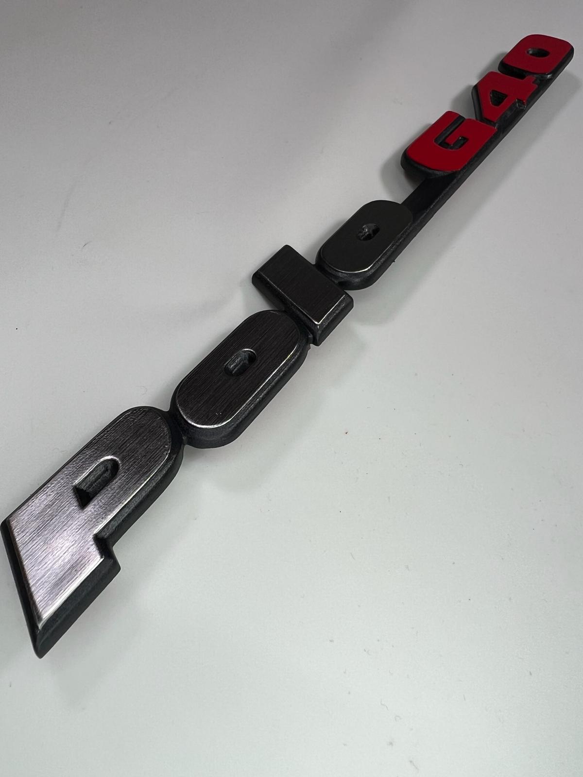 Hinterer Schriftzug Emblem für Polo G40 für VW Polo 2F mit der Teilenummer : 871 853 687 E