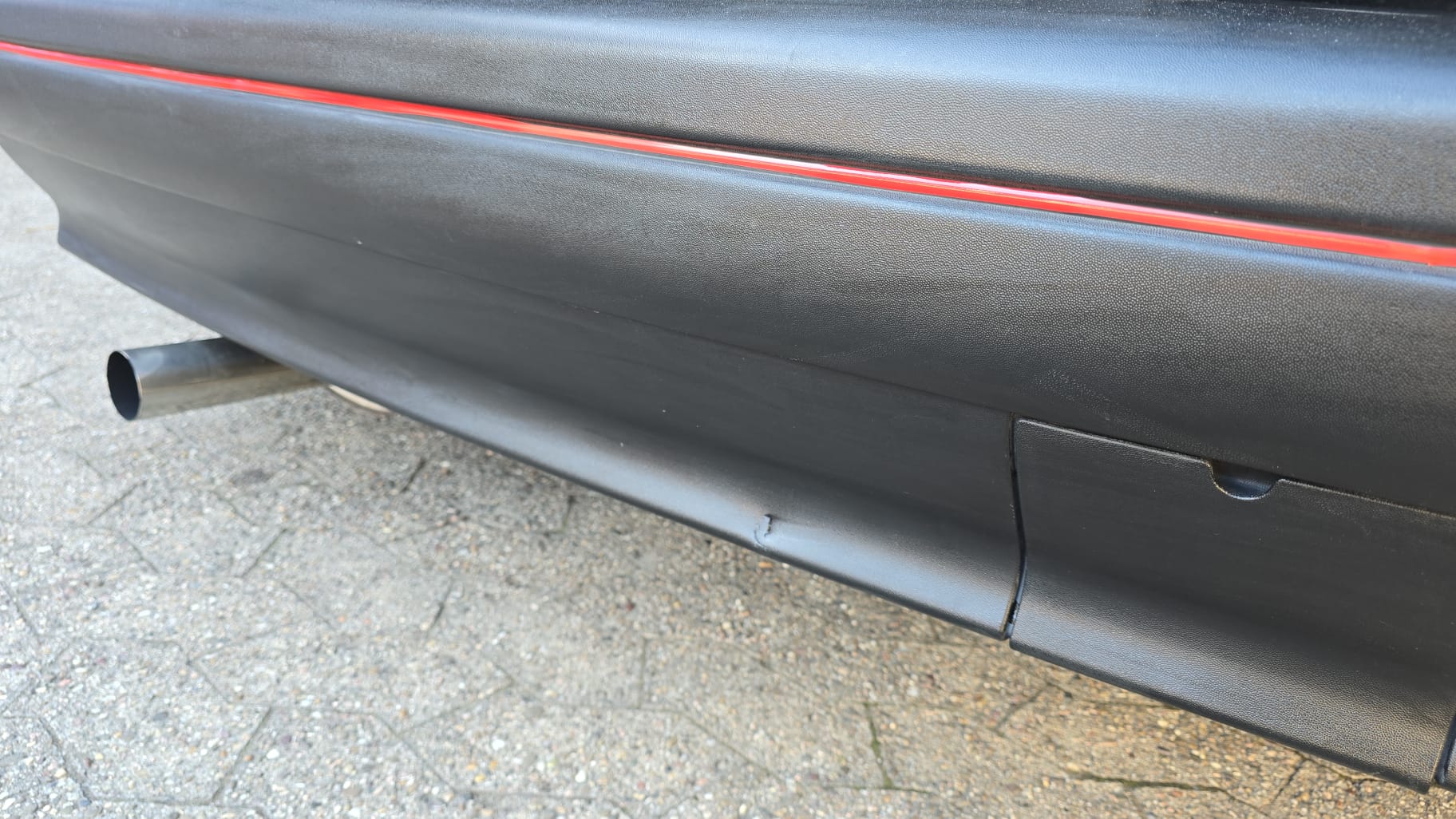 Zierstreifen Rot G40 3F GT für die Stoßfänger Polo III vorne und hinten