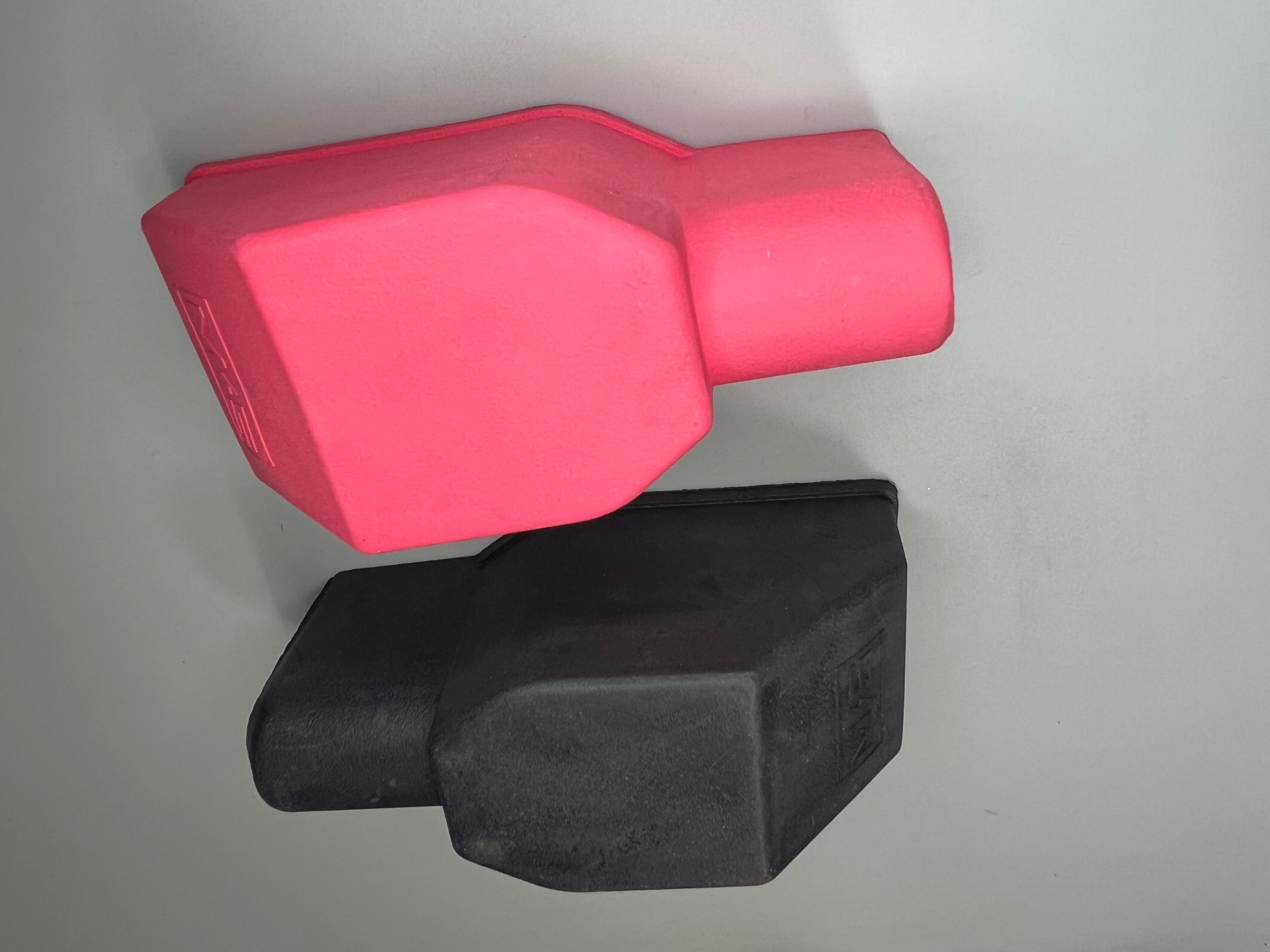 Abdeckung, Batteriepolklemme Schwarz und Rot für Plus und Minus Polklemmen
