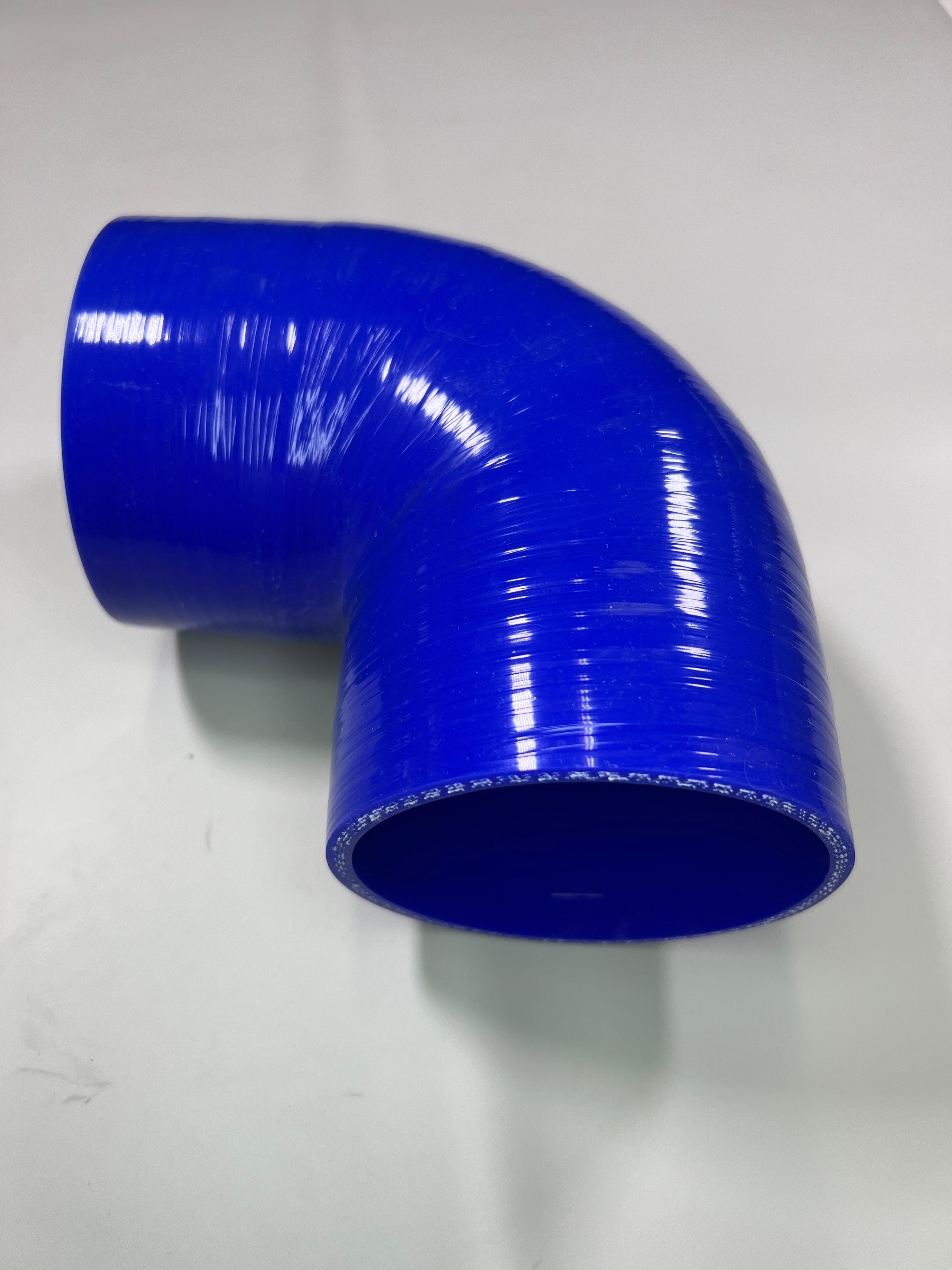 Ladedruckschlauch 90° aus Silikon 96 mm innen und 105mm außen