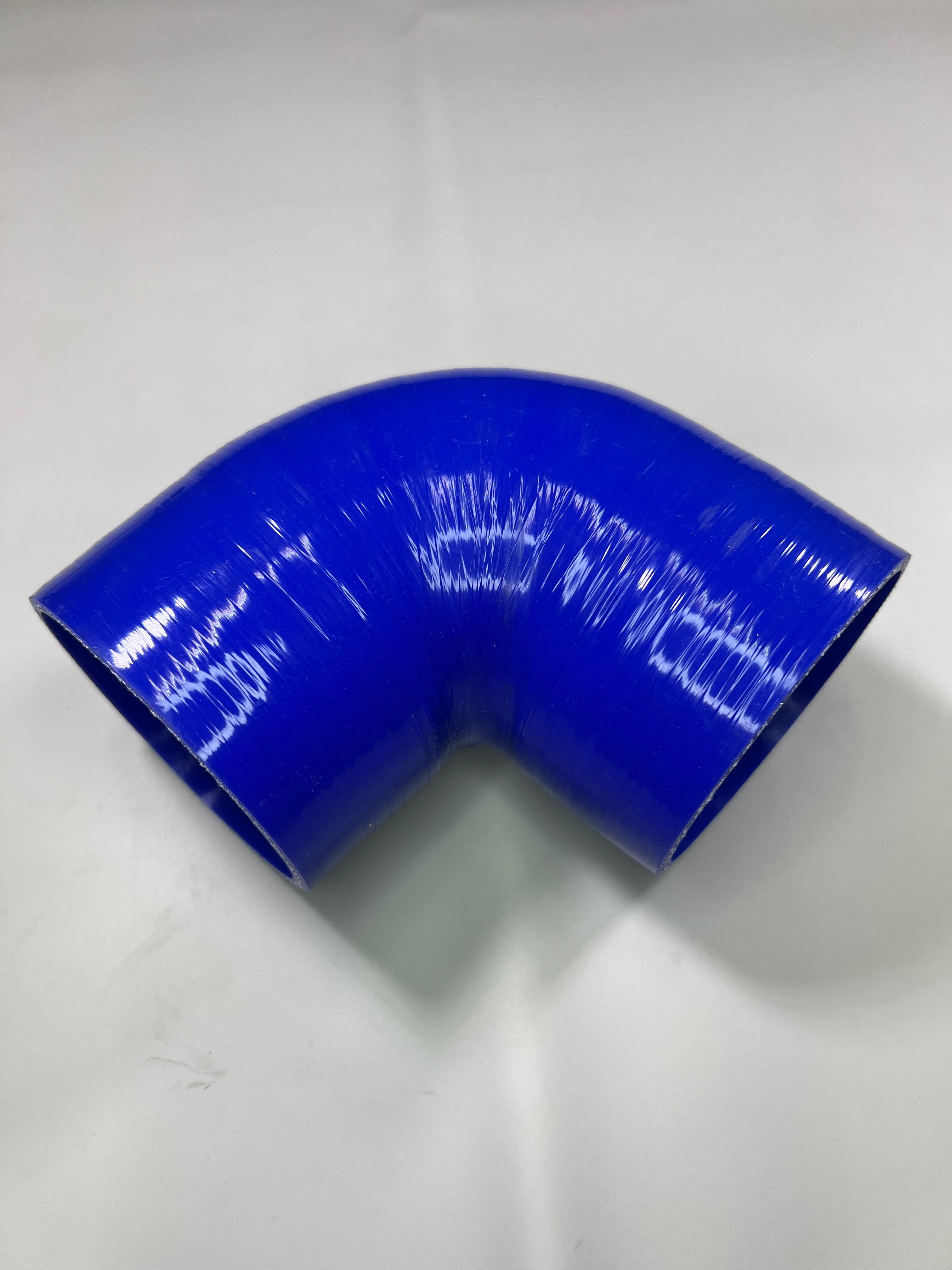 Ladedruckschlauch 90° aus Silikon 96 mm innen und 105mm außen