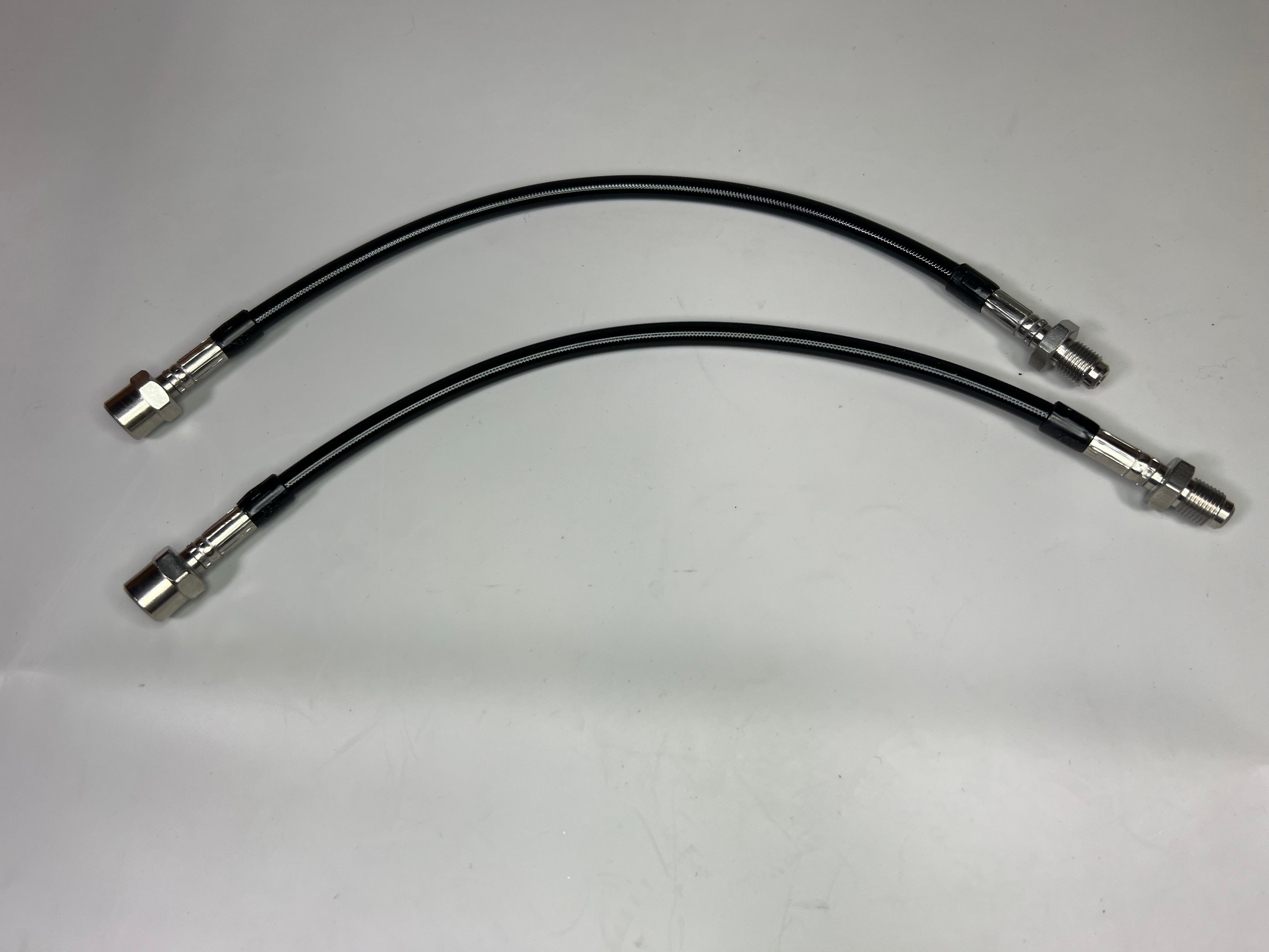 Bremsschlauchsatz für VW Polo G40 vorne und hinten Stahlflexleitung Farbe schwarz