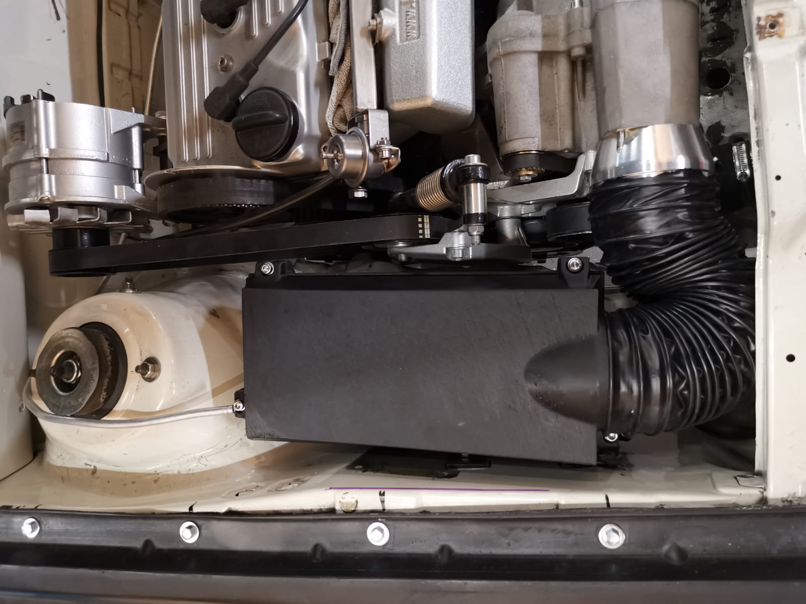 Luftfilterkasten Oberteil mit 89 mm Anschluss und Unterteil für Golf I oder Scirocco mit G60 Motor