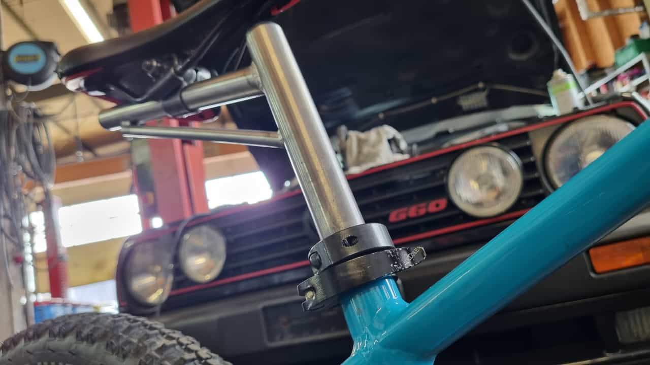 Fahrrad Sattelstangen verlängerung Klemmschellen 30mm mit Edelstahlschrauben