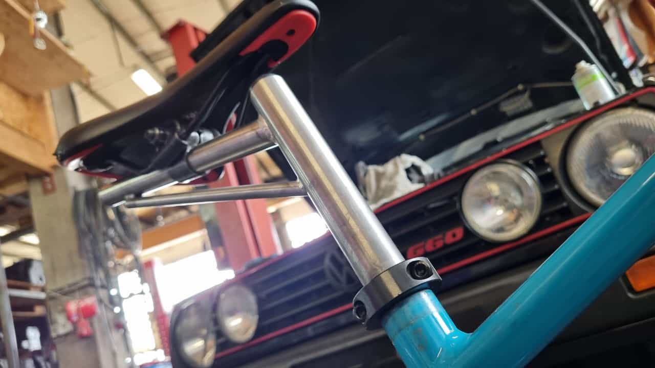 Fahrrad Sattelstangenverlängerung Klemmschellen 25mm mit Edelstahlschrauben