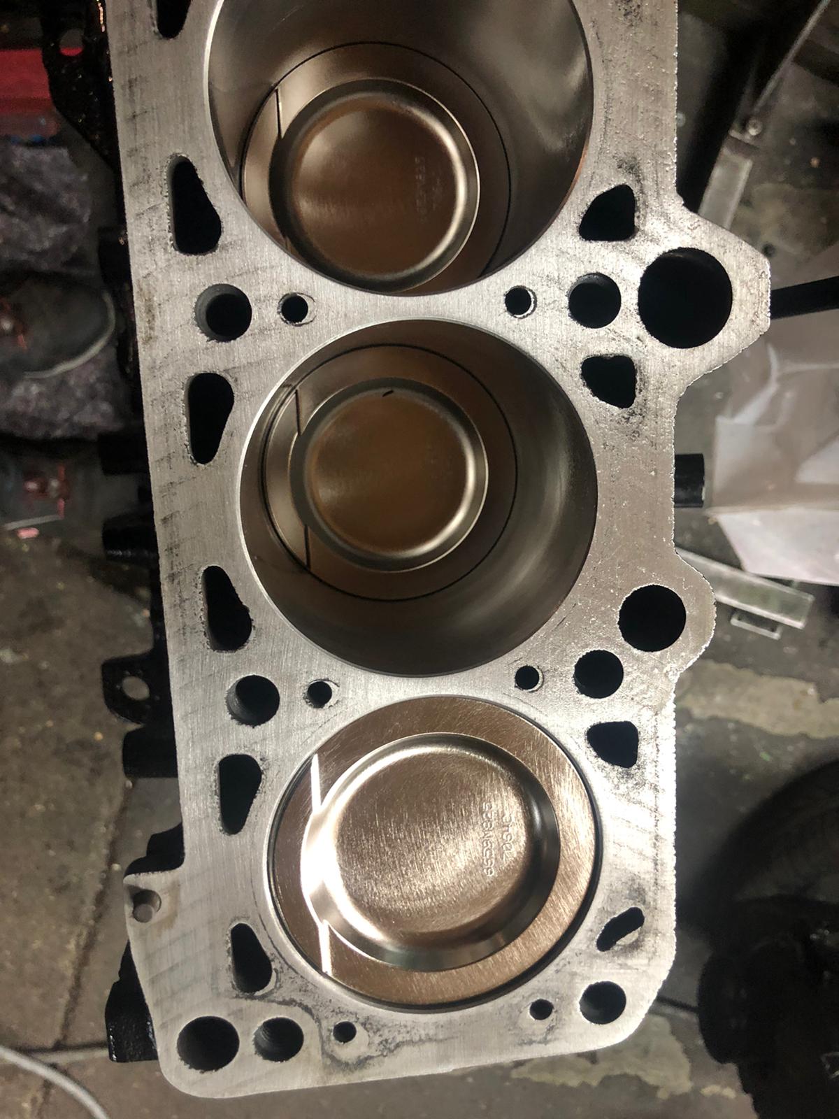 Motorblock 1,9 Liter  VW G60 mit Wiseco Kolben und K1 Pleuel