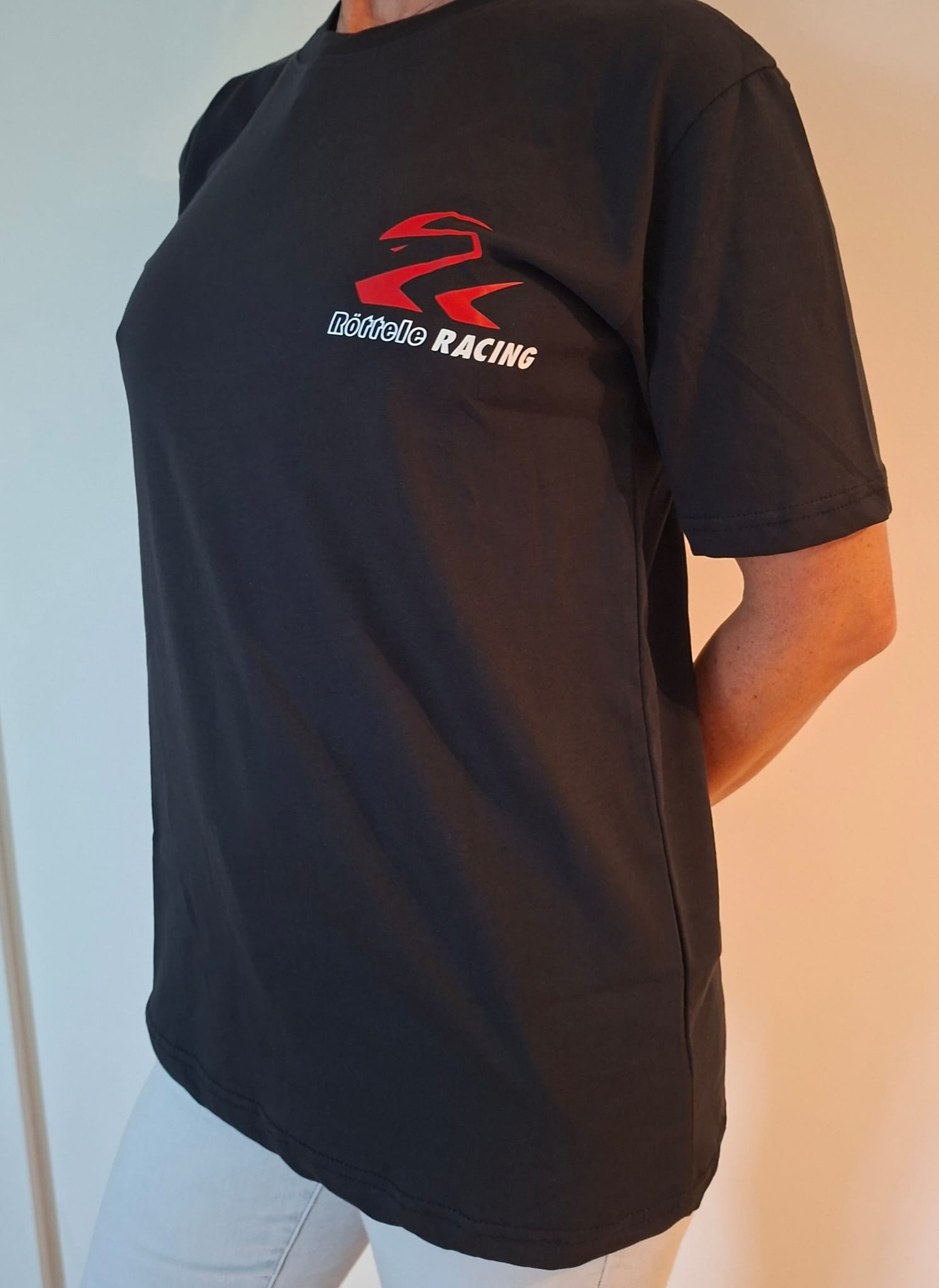 T-Shirt mit Röttele-Racing Werbung für Herren