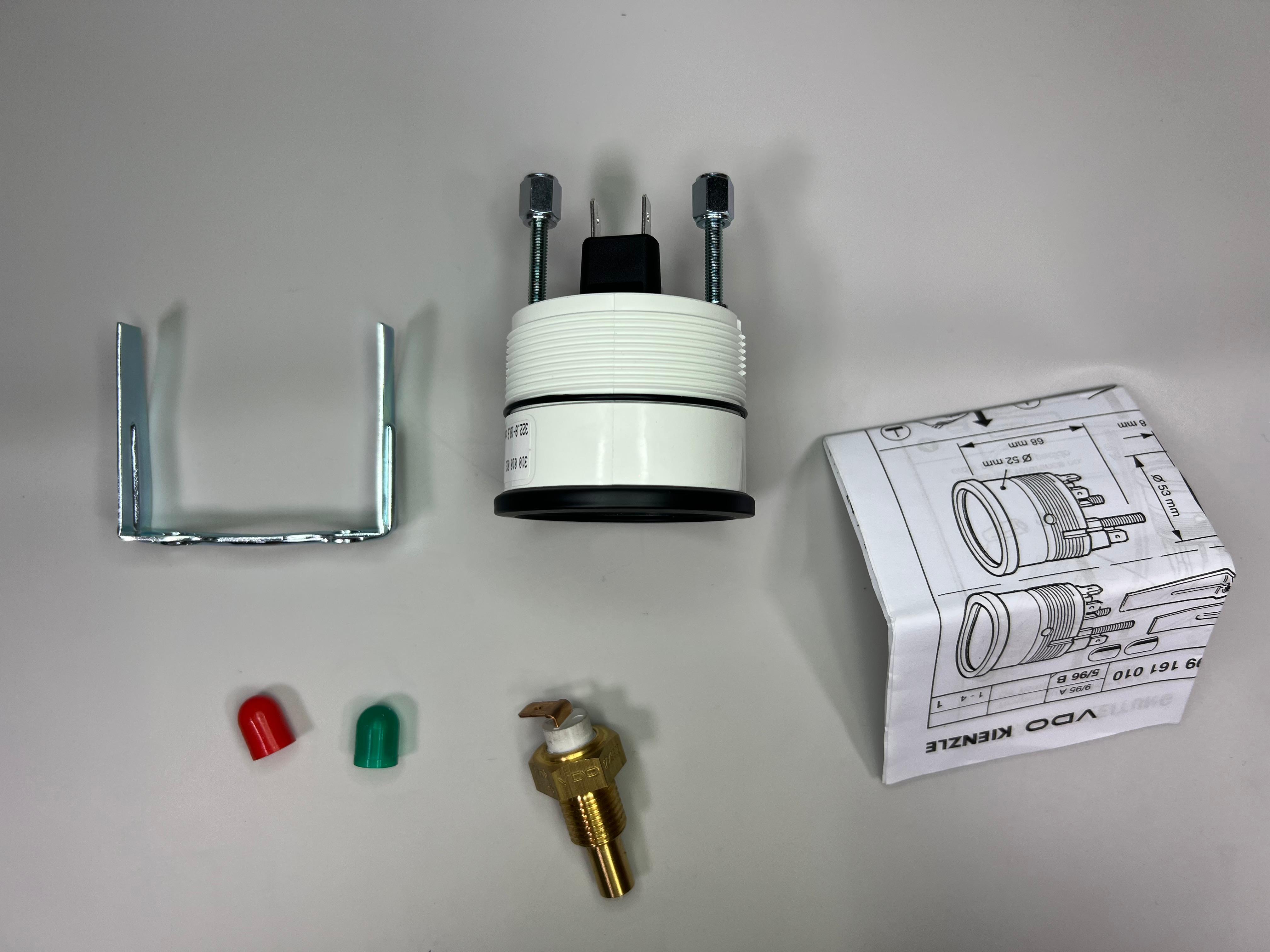 Öltemperaturanzeige mit dem Sensor in der Ölwanne