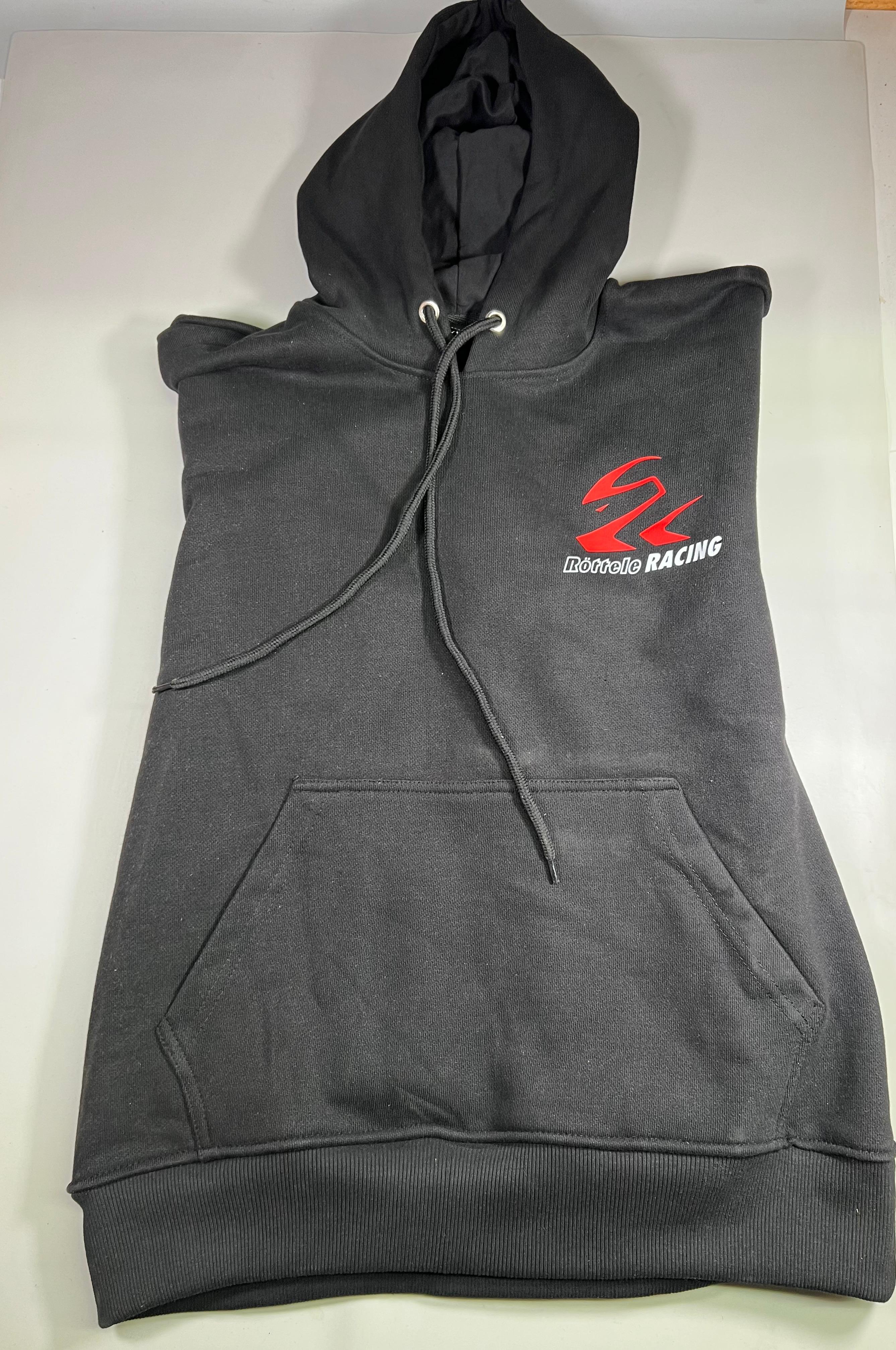 Pullover mit Röttele-Racing Werbung