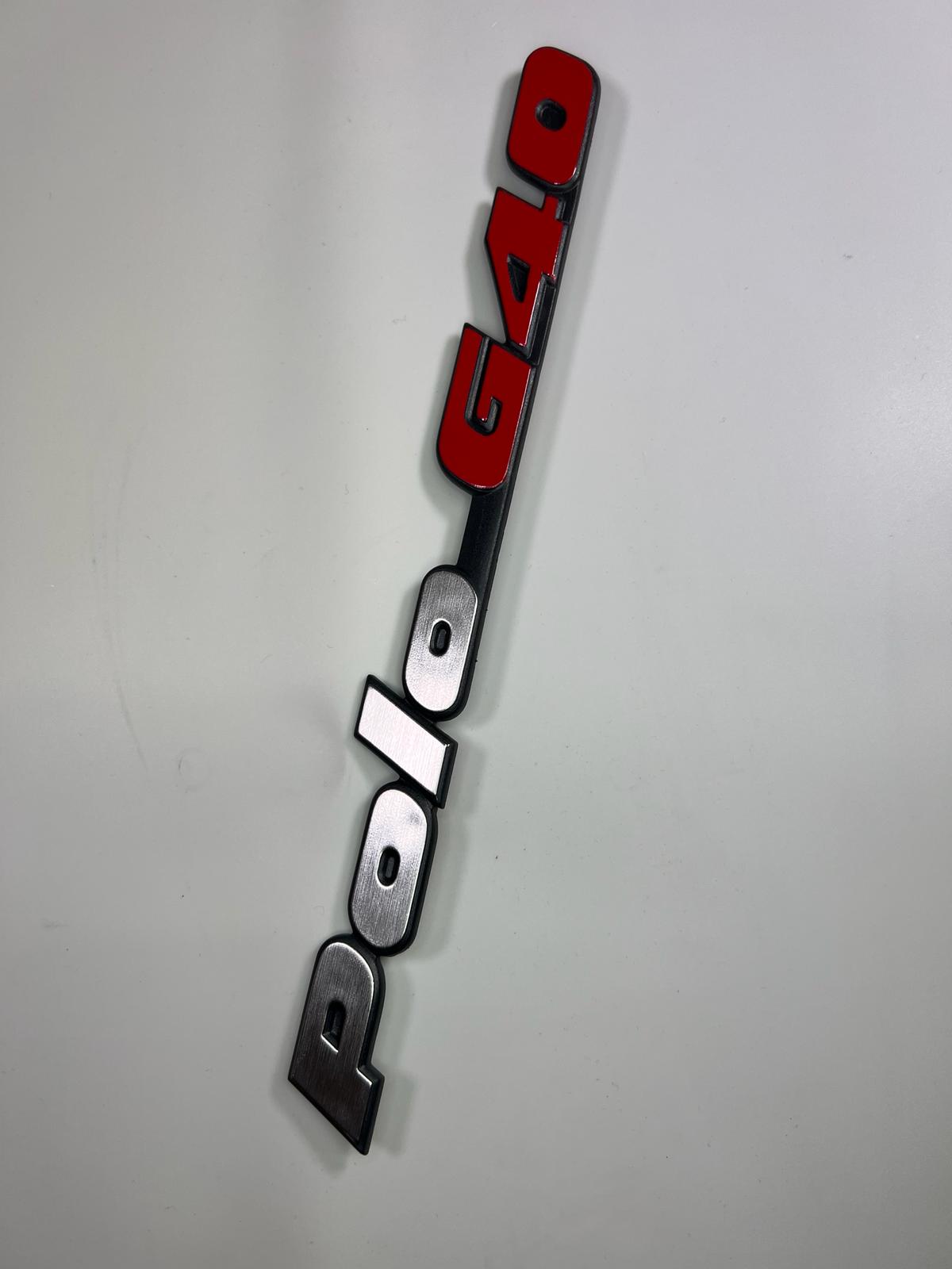 Hinterer Schriftzug Emblem für Polo G40 für VW Polo 2F mit der Teilenummer : 871 853 687 E
