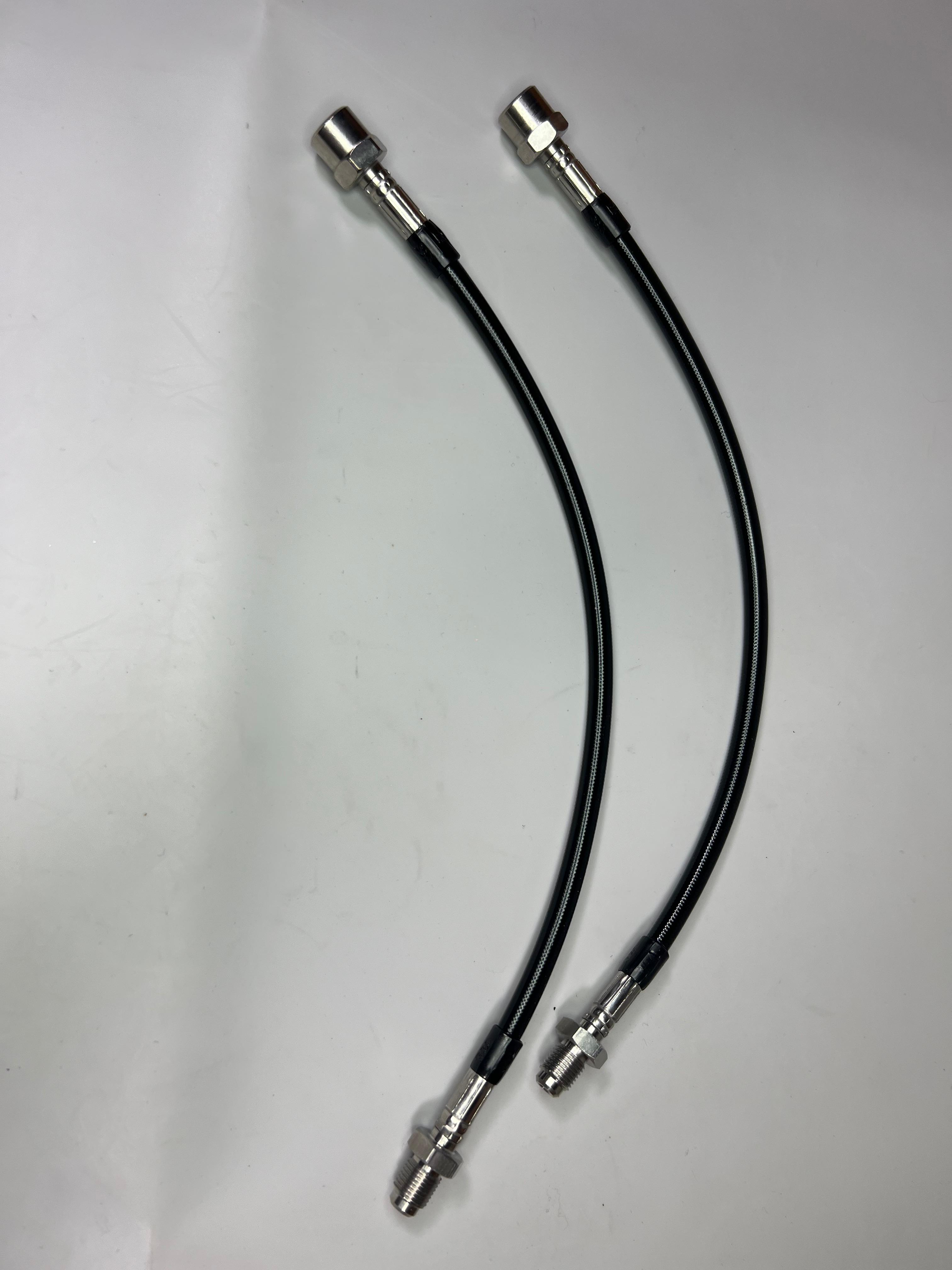 Bremsschlauchsatz für VW Polo G40 vorne und hinten Stahlflexleitung Farbe schwarz