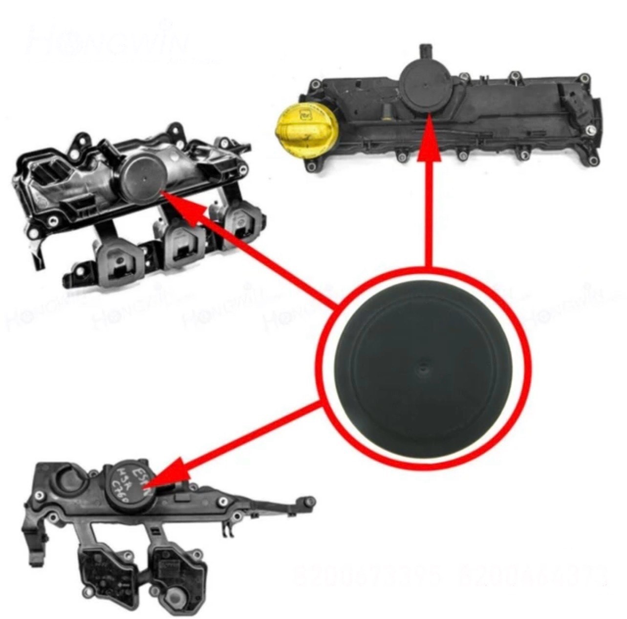 Ventil Abdeckung Reparatur Kit Ventil Kappe Mit Membran Für 1,5 DCI Nissan Kubistar Qashqai Renault