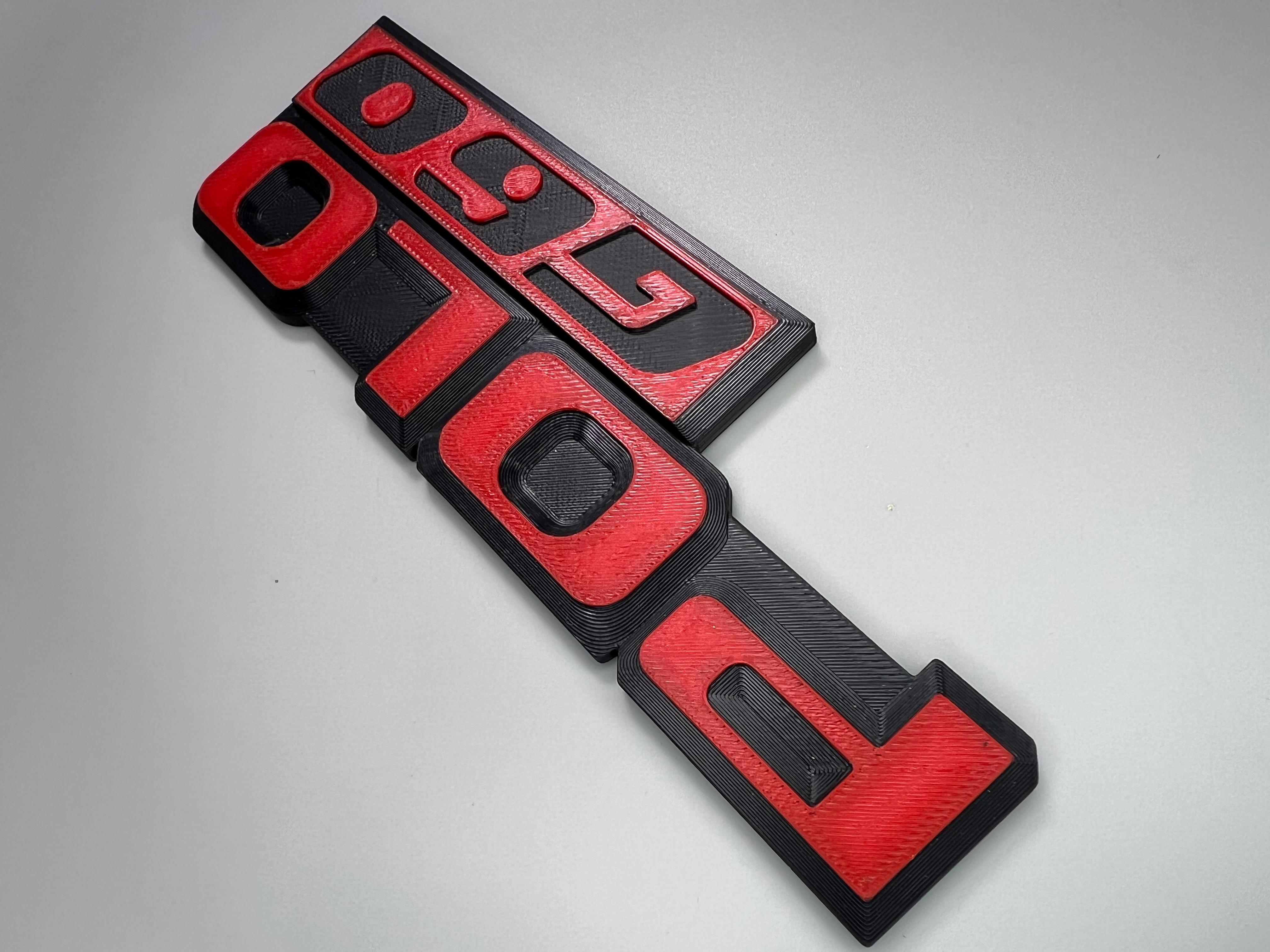 Emblem für den Polo G60 Heckdeckel zum Kleben aus Kunststoff