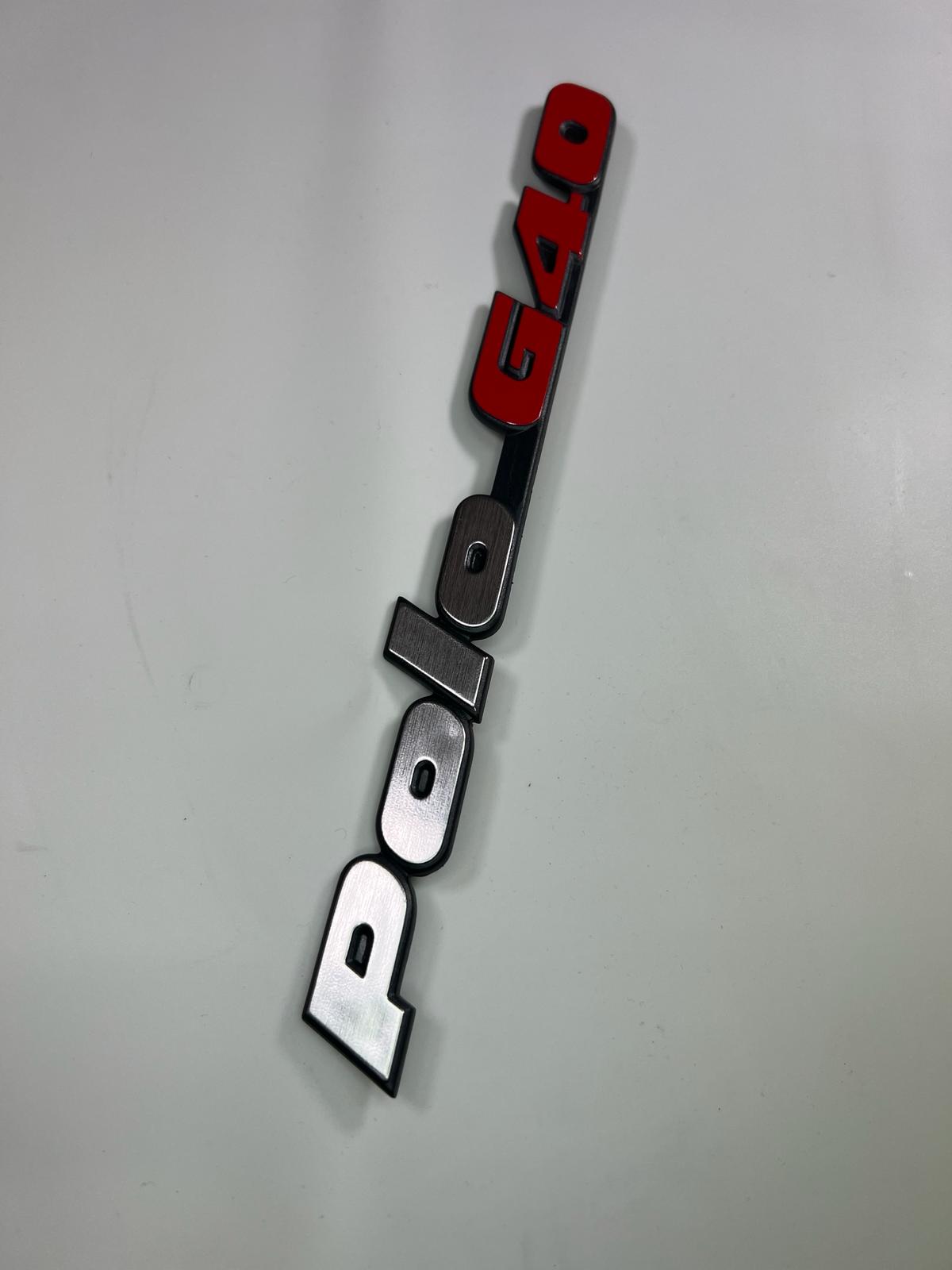 Hinterer Schriftzug Emblem für Polo G40 für VW Polo 2F mit der Teilenummer : 871 853 687 E