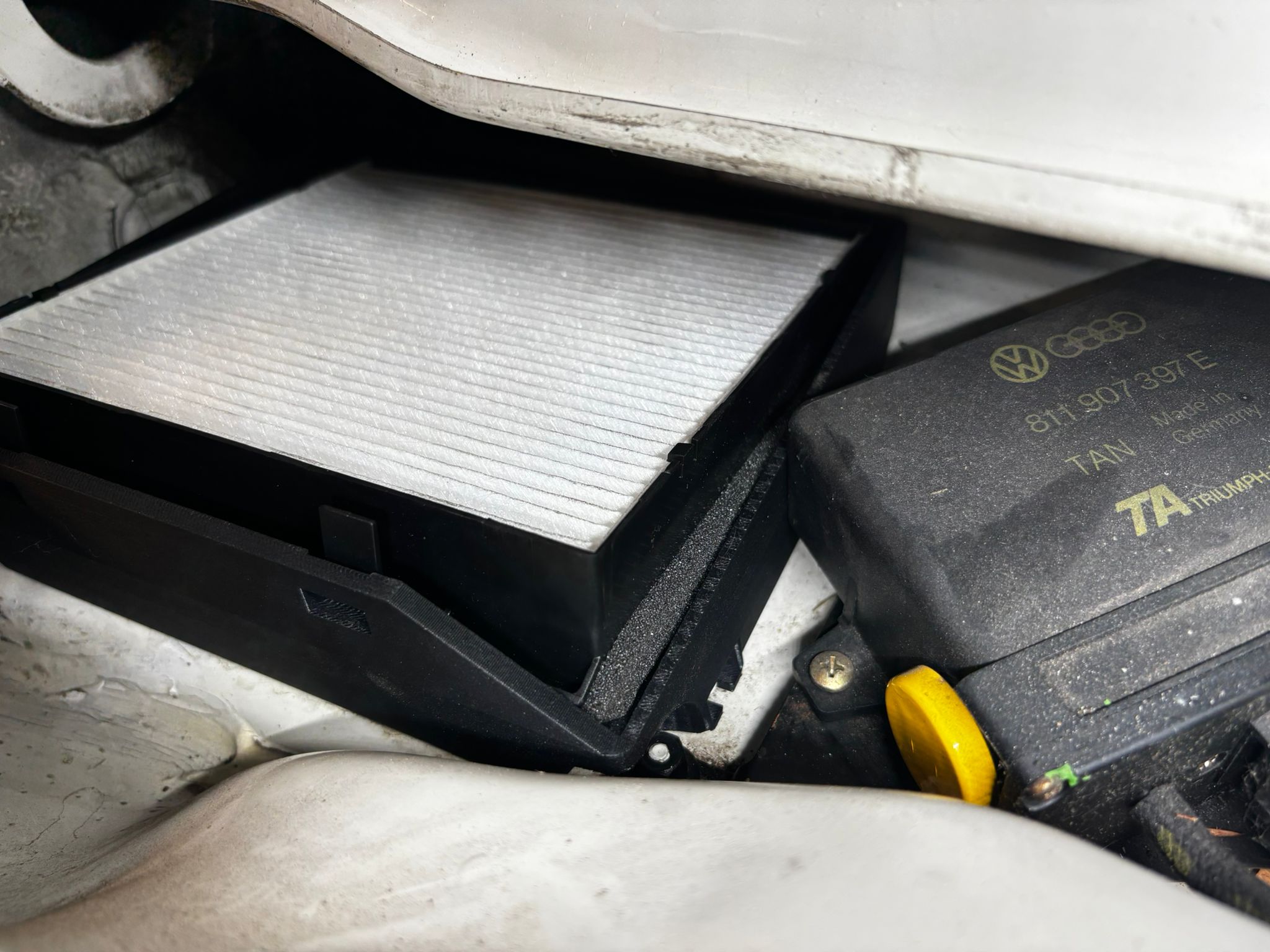 Innenraumfilter Pollenfilter Nachrüst Kit Filter mit Rahmen für den Golf 2 VW GOLF II 19E und  1G1