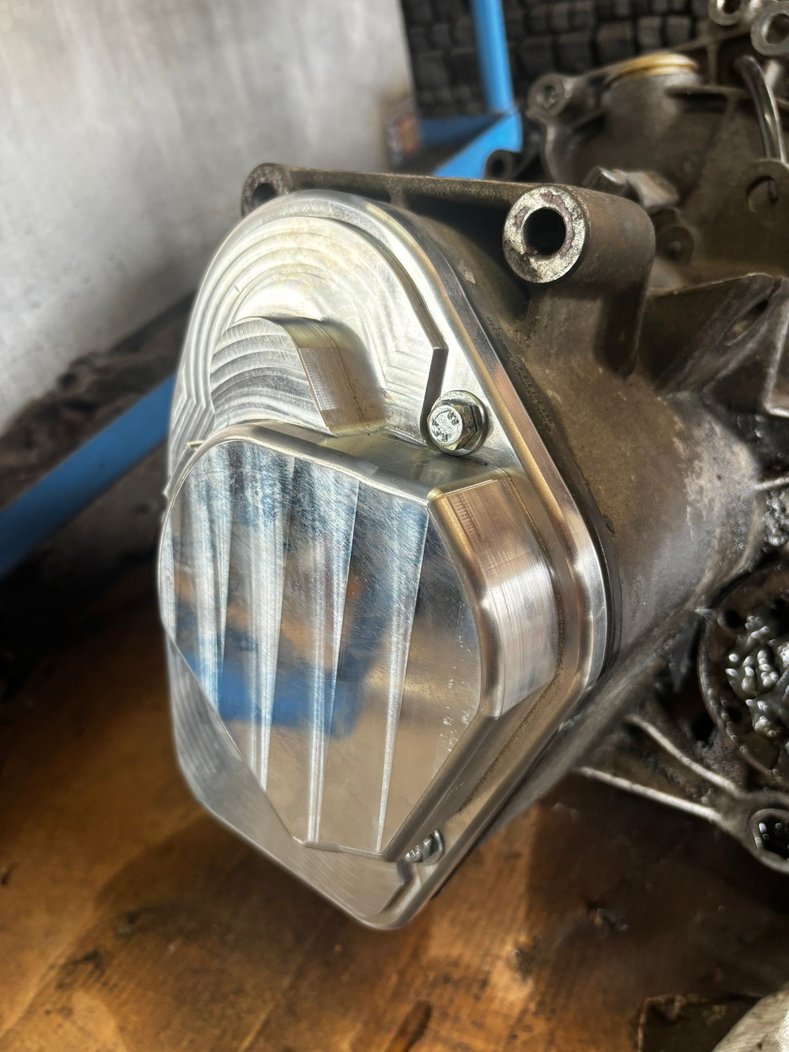 Getriebedeckel Abdeckung aus Aluminium für die 085 Getriebe Polo 5 Gang