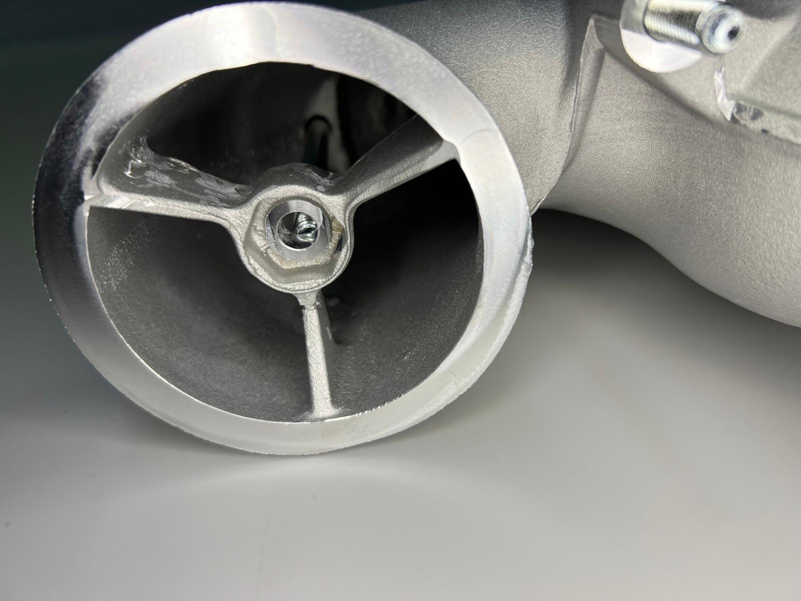 Auslassbogen 165° für G60 G-Lader mit großem Ladeluftkühler