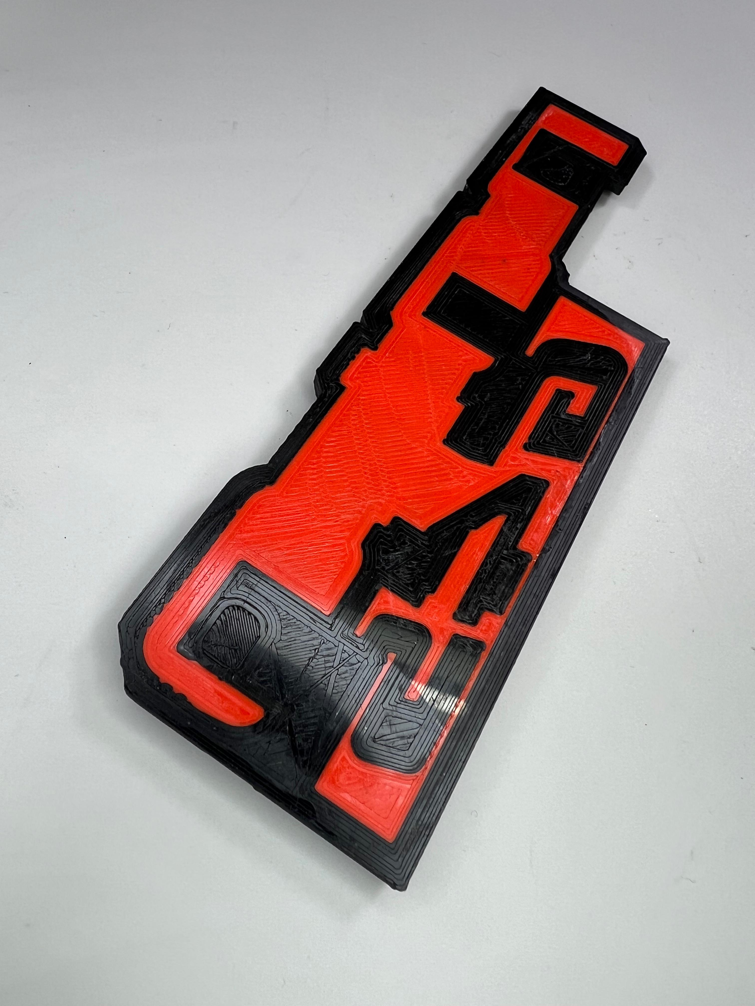 Emblem für den Polo G45 Heckdeckel zum Kleben aus Kunststoff
