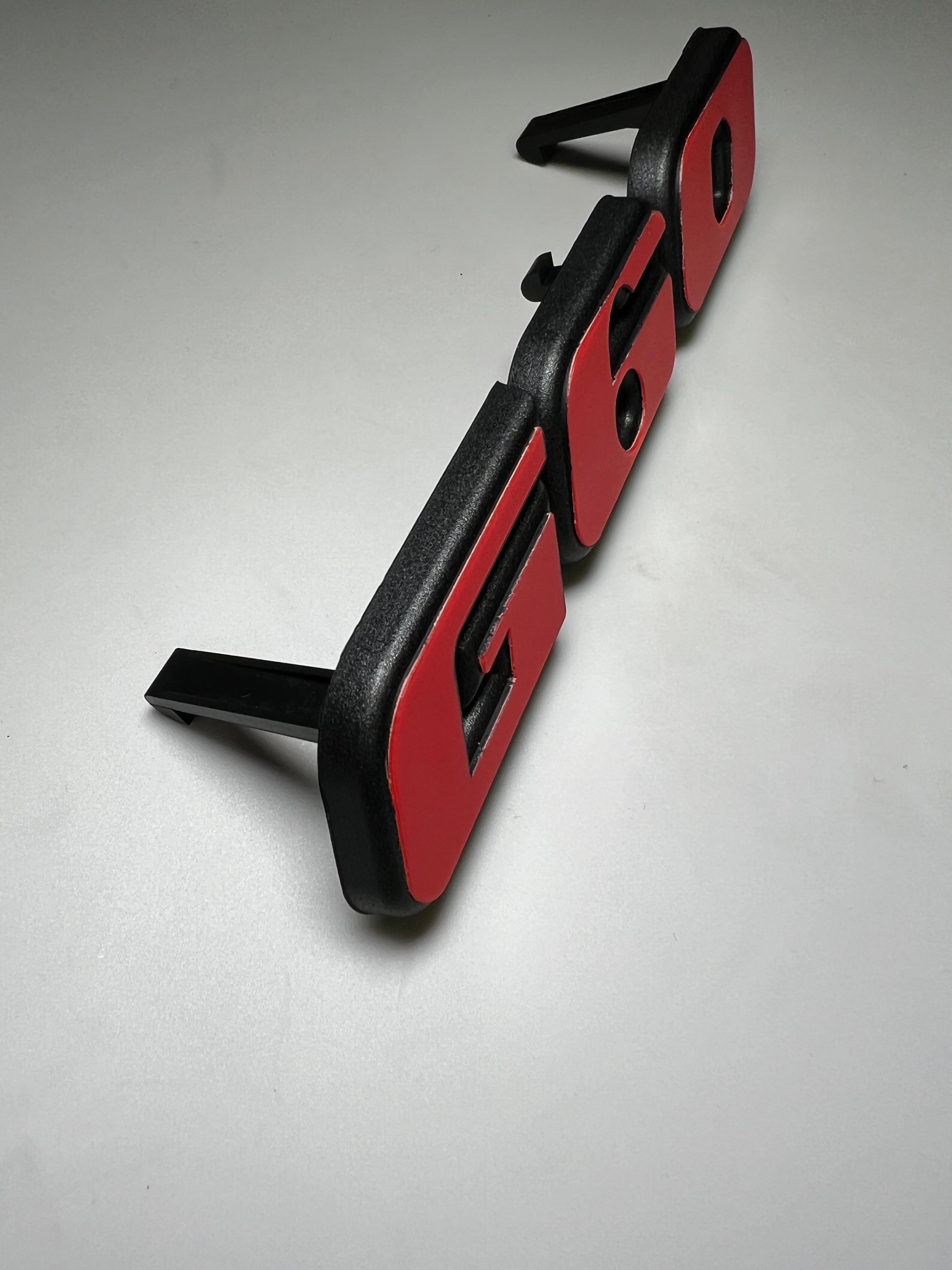 Emblem für den G60 Kühlergrill aus Kunststoff für Corrado und Passat