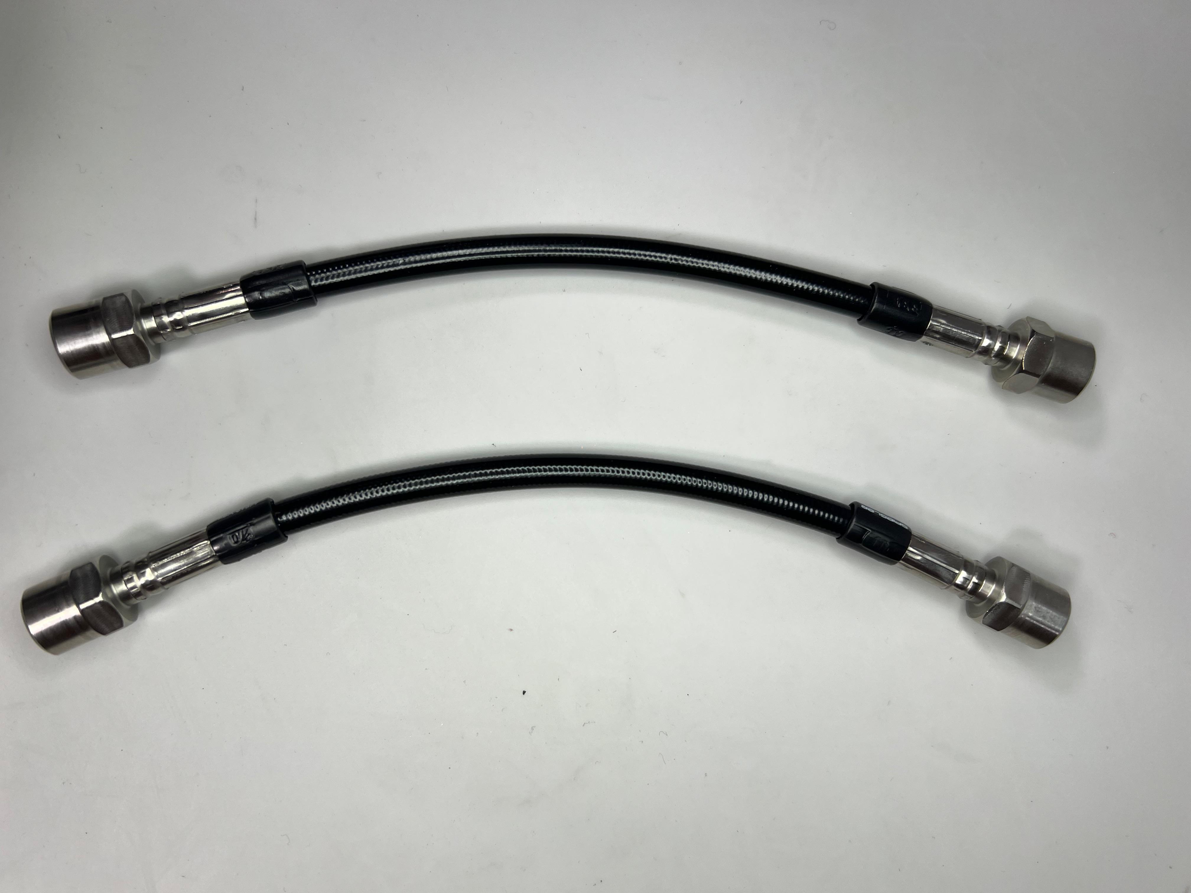 Bremsschlauchsatz für VW Polo G40 vorne und hinten Stahlflexleitung Farbe schwarz