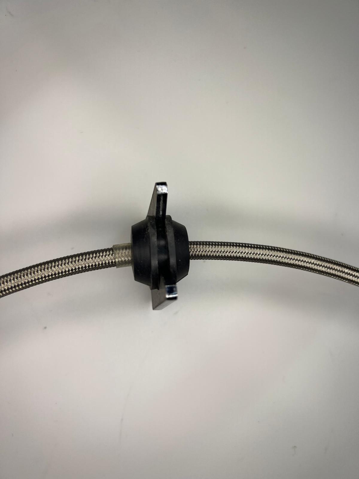 Halter für die Bremsschläuche zum anschweißen an der Hinterachse