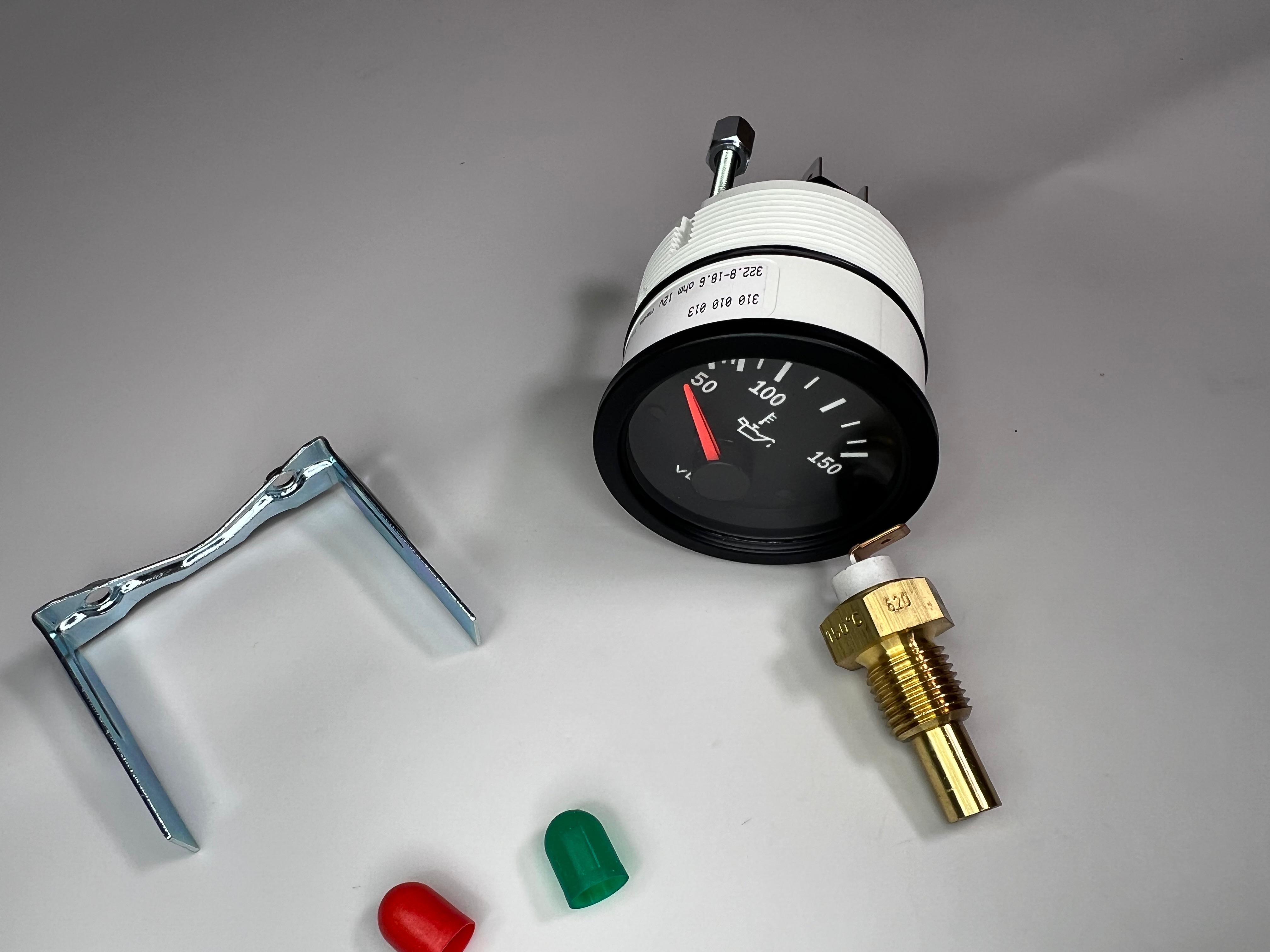 Öltemperaturanzeige mit dem Sensor in der Ölwanne