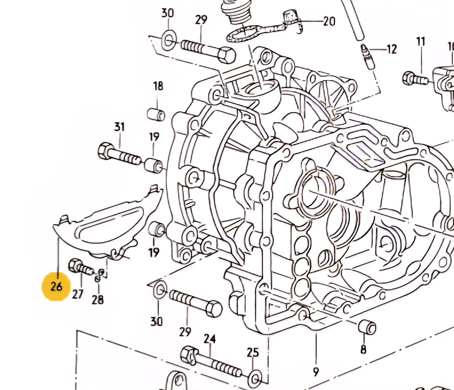 Blech unten am Getriebe gebrauchtteil für VW Polo G40 aber neu verzinkt