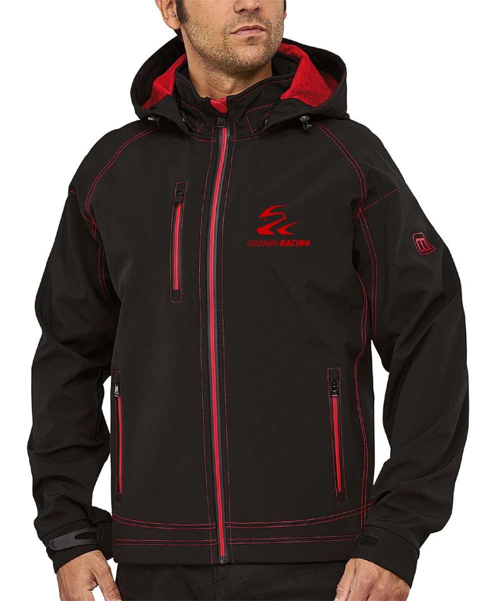 Jacke Softshelljacke Herren mit gestickem Röttele Racing Logo