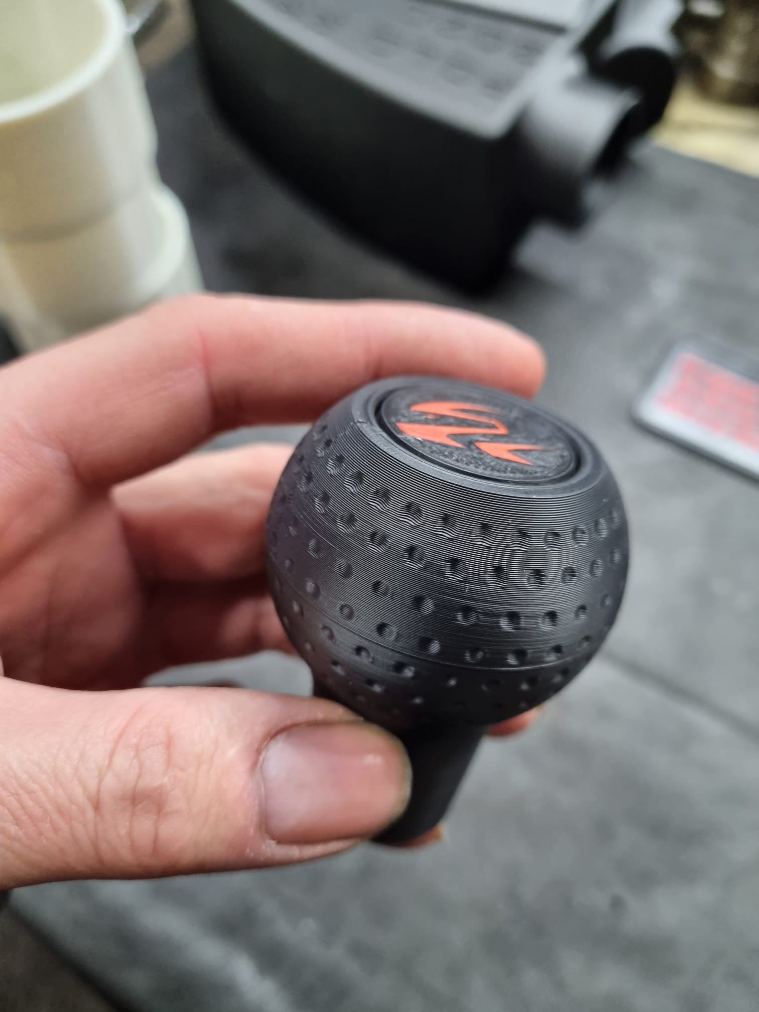Schaltknauf Schalthebelbetätigung für Polo I bis III mit Golfball-Optik