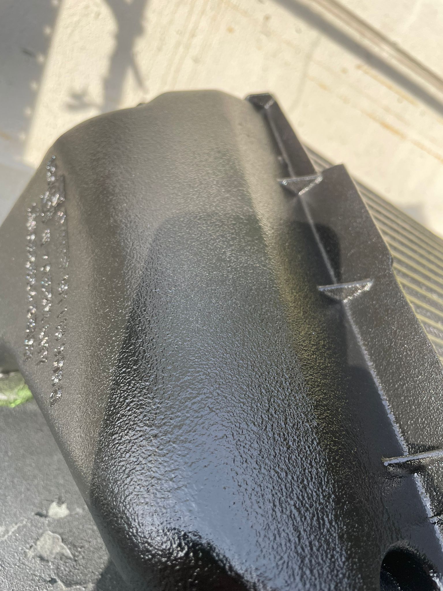Lack Sprühlack für  Aluminium Ladeluftrohre, Wasserkühler oder Ladeluftkühler in schwarz Struktur