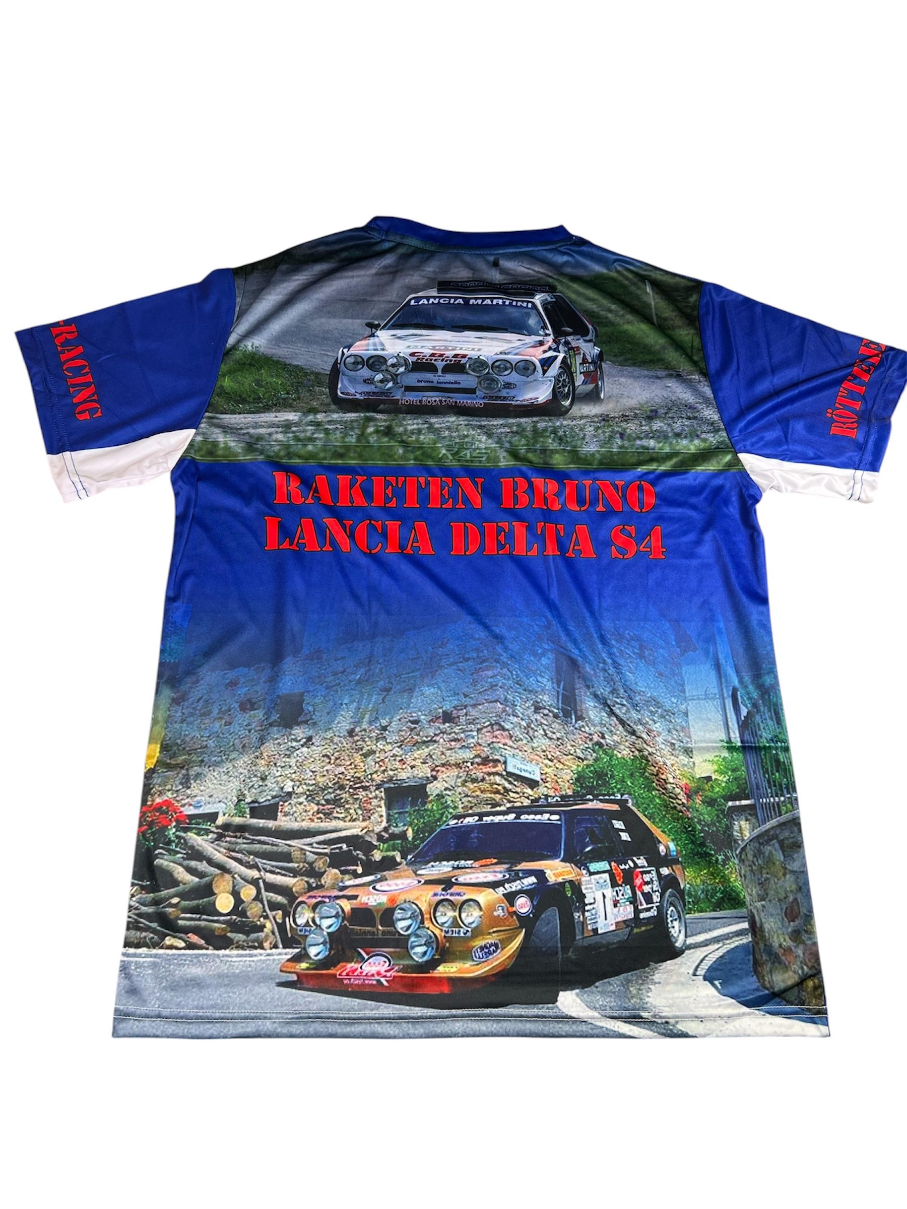 T-Shirt Lancia Delta S4 Design von Bruno Ianniello in der Farbe Königsblau