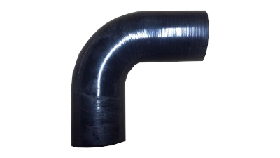 Ladedruckschlauch 90° aus Silikon in 41mm Innendurchmesser Farbe Schwarz