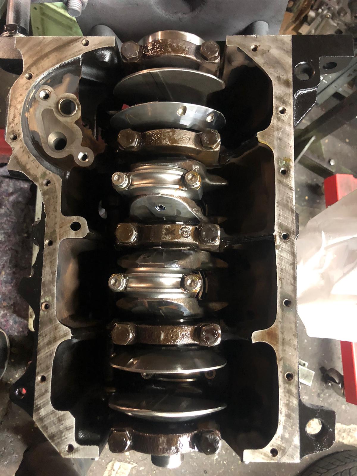 Motorblock 1,9 Liter  VW G60 mit Wiseco Kolben und K1 Pleuel