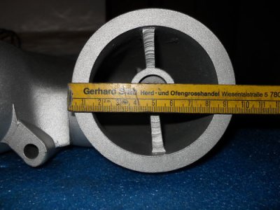 Auslassbogen 165° für G60 G-Lader mit großem Ladeluftkühler