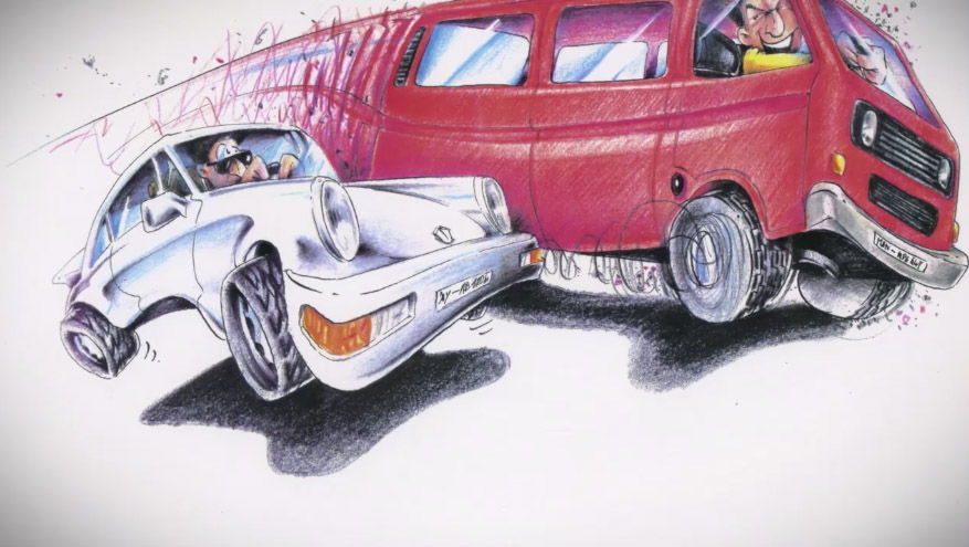 Karikatur von euch und euerm Auto