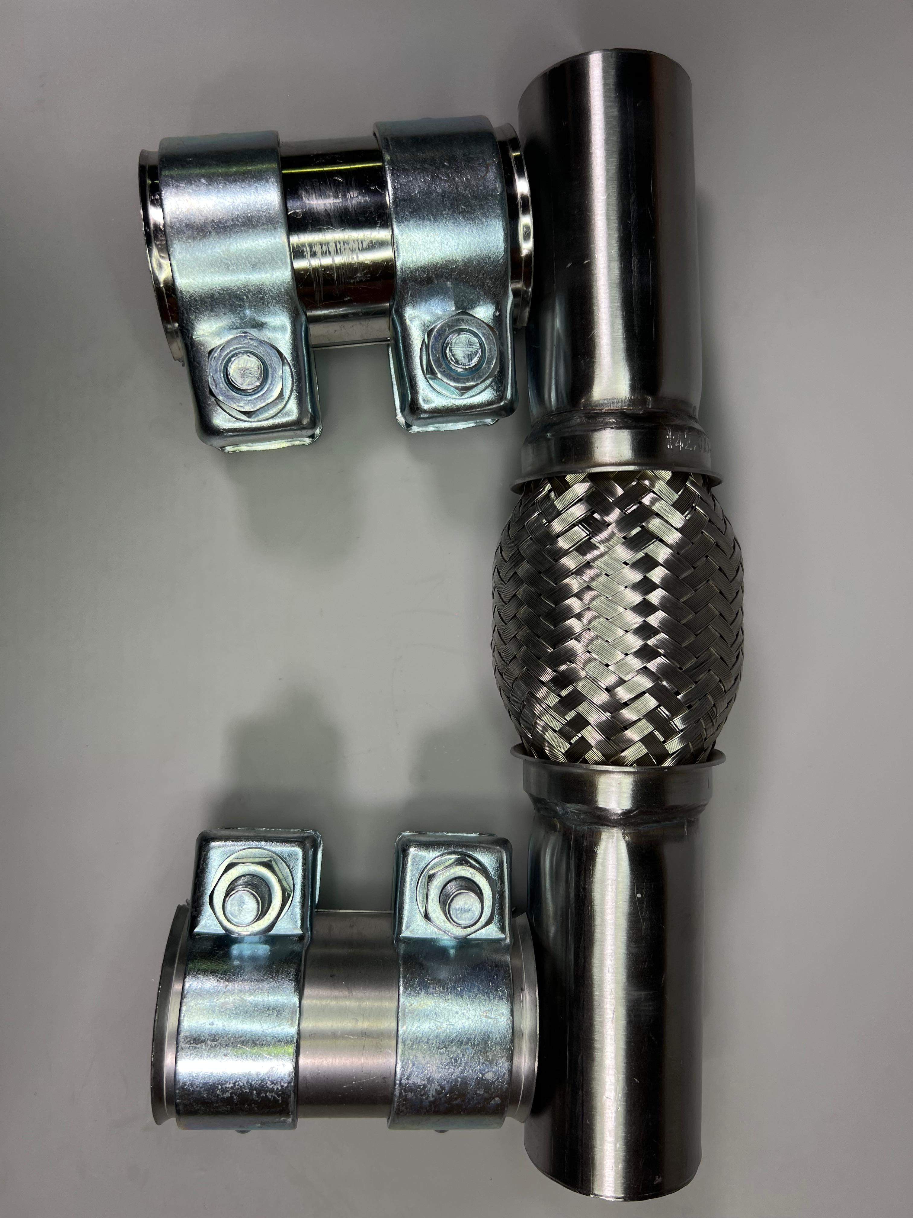 Flexrohr mit zwei Doppelschellen für den Polo G40 original Auspuff