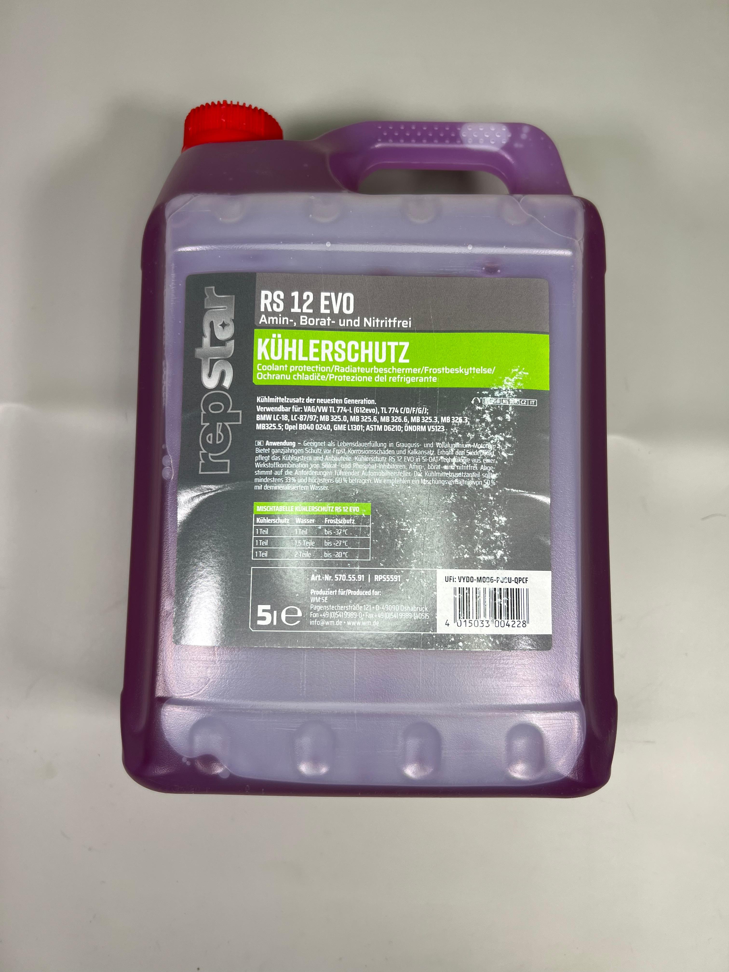 Kühlmittel Kühlerschutz RS12 Evo violett 5 Liter