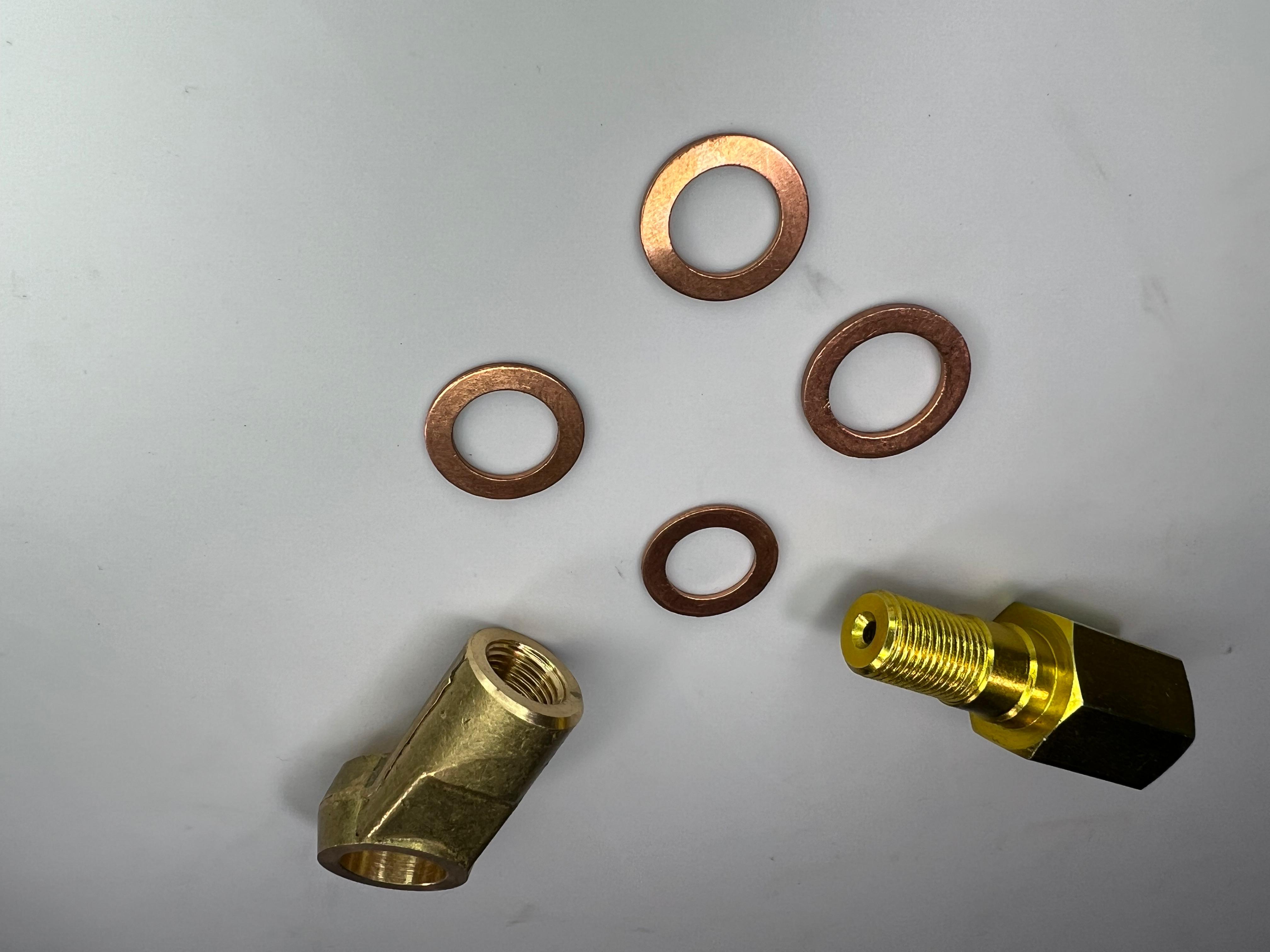 Kupferringe für den Adapter Y Stück für den Öldruckschalter am Zylinderkopf PY Polo G40 und G60 PG 1