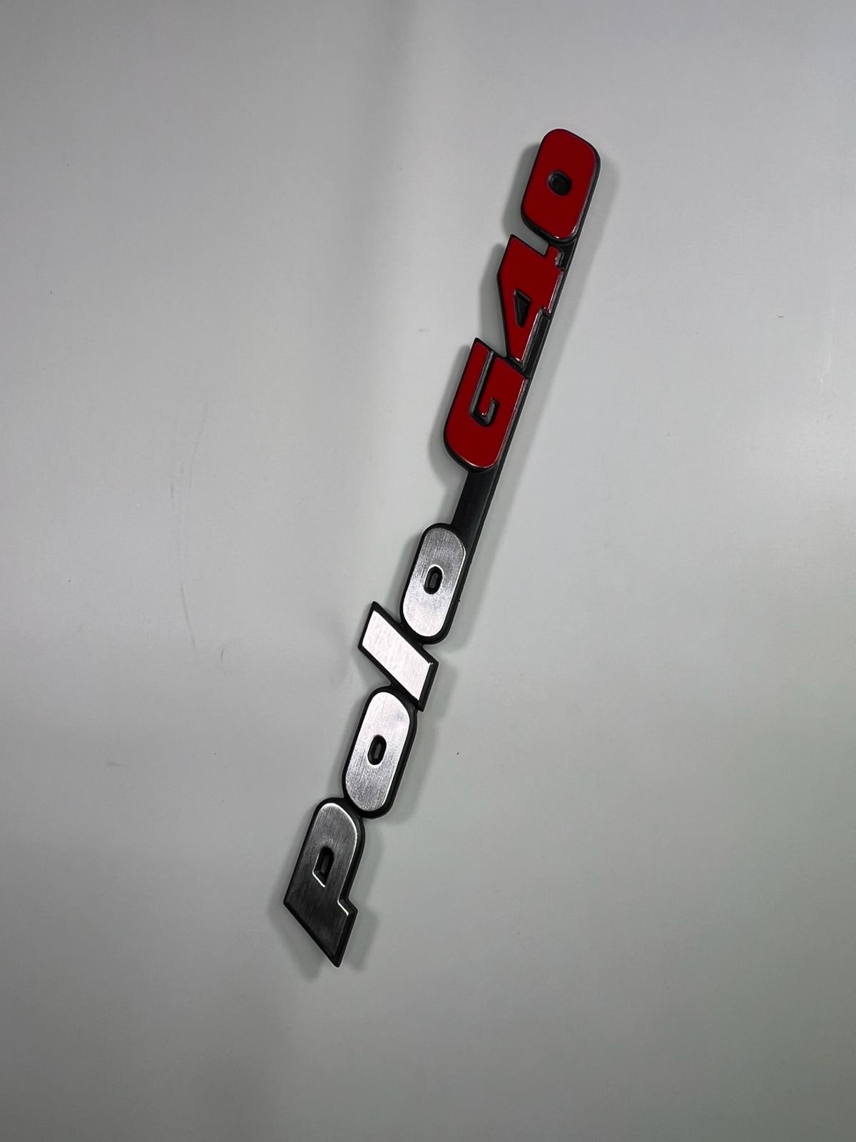 Hinterer Schriftzug Emblem für Polo G40 für VW Polo 2F mit der Teilenummer : 871 853 687 E