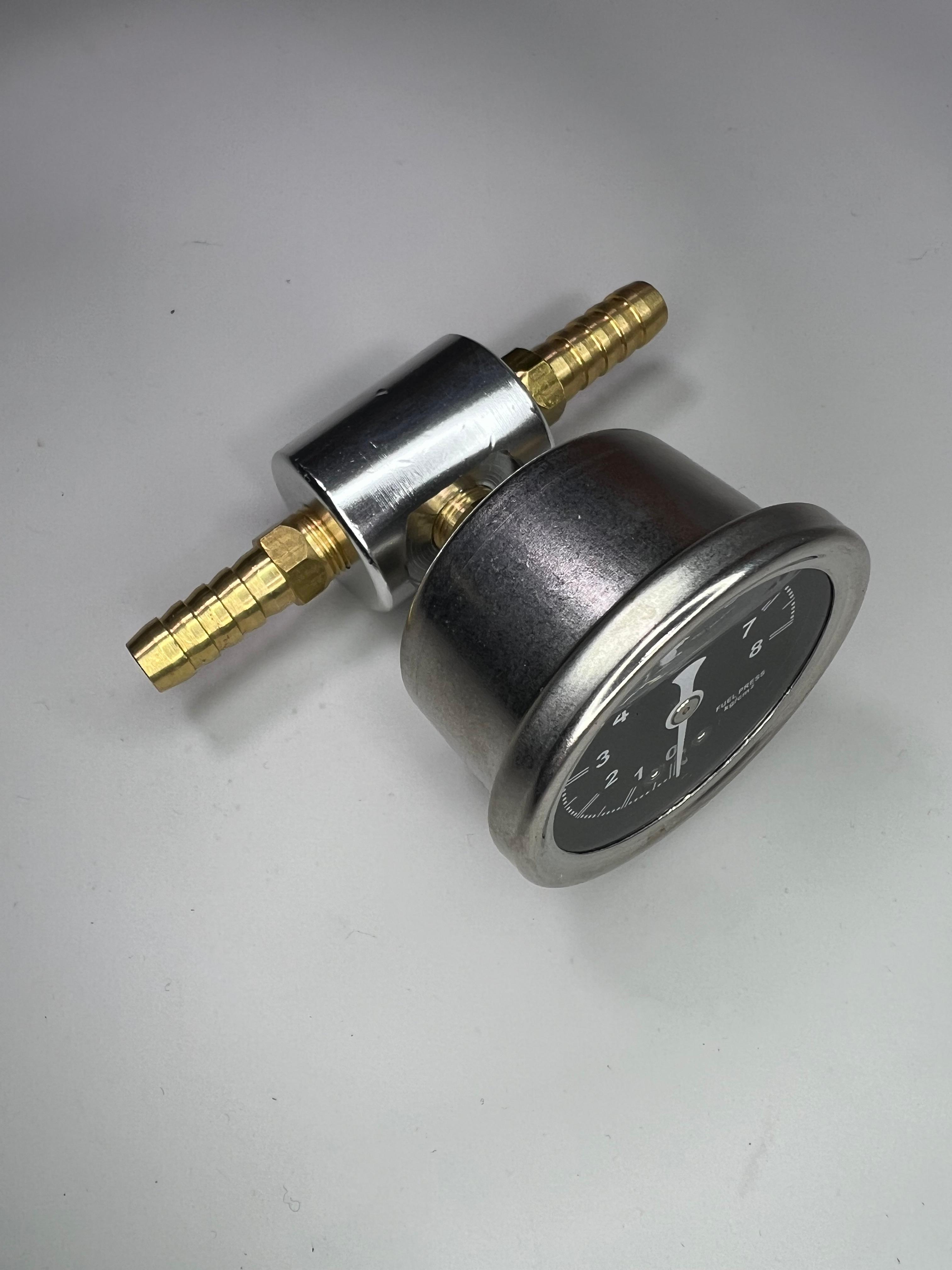 Kraftstoff Druckanzeige von 0 bis 8/11 bar mit passendem Adapter