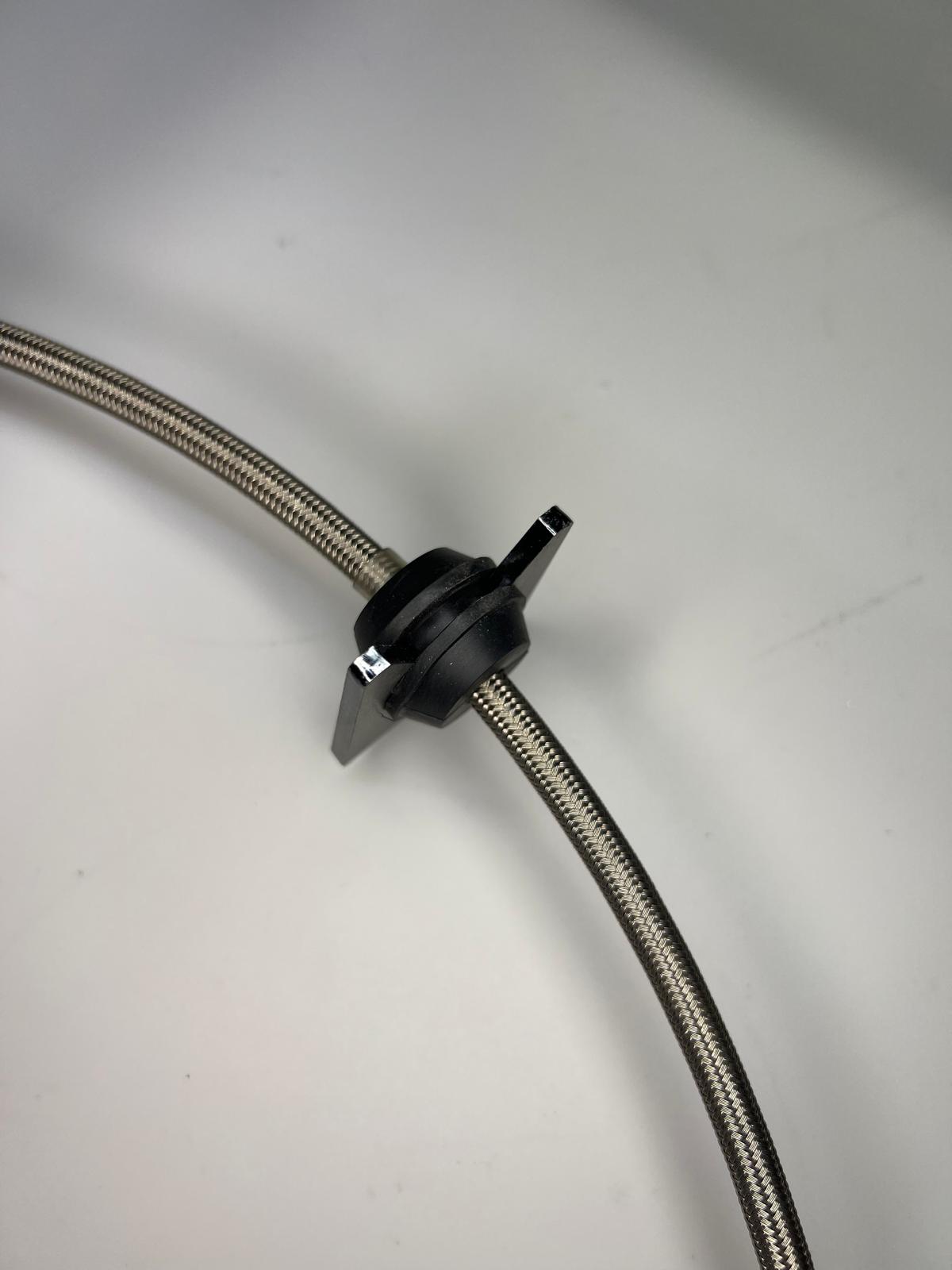 Halter für die Bremsschläuche zum anschweißen an der Hinterachse
