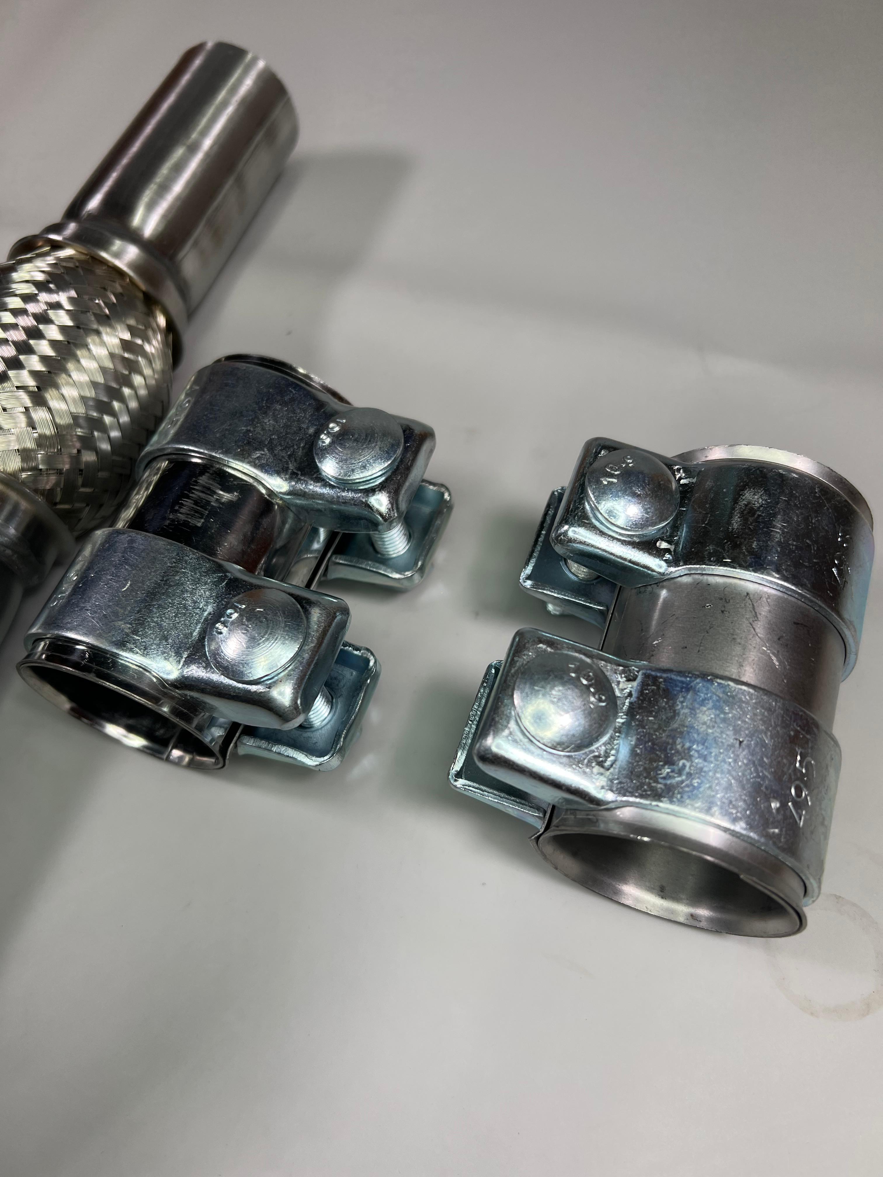 Flexrohr mit zwei Doppelschellen für den Polo G40 original Auspuff